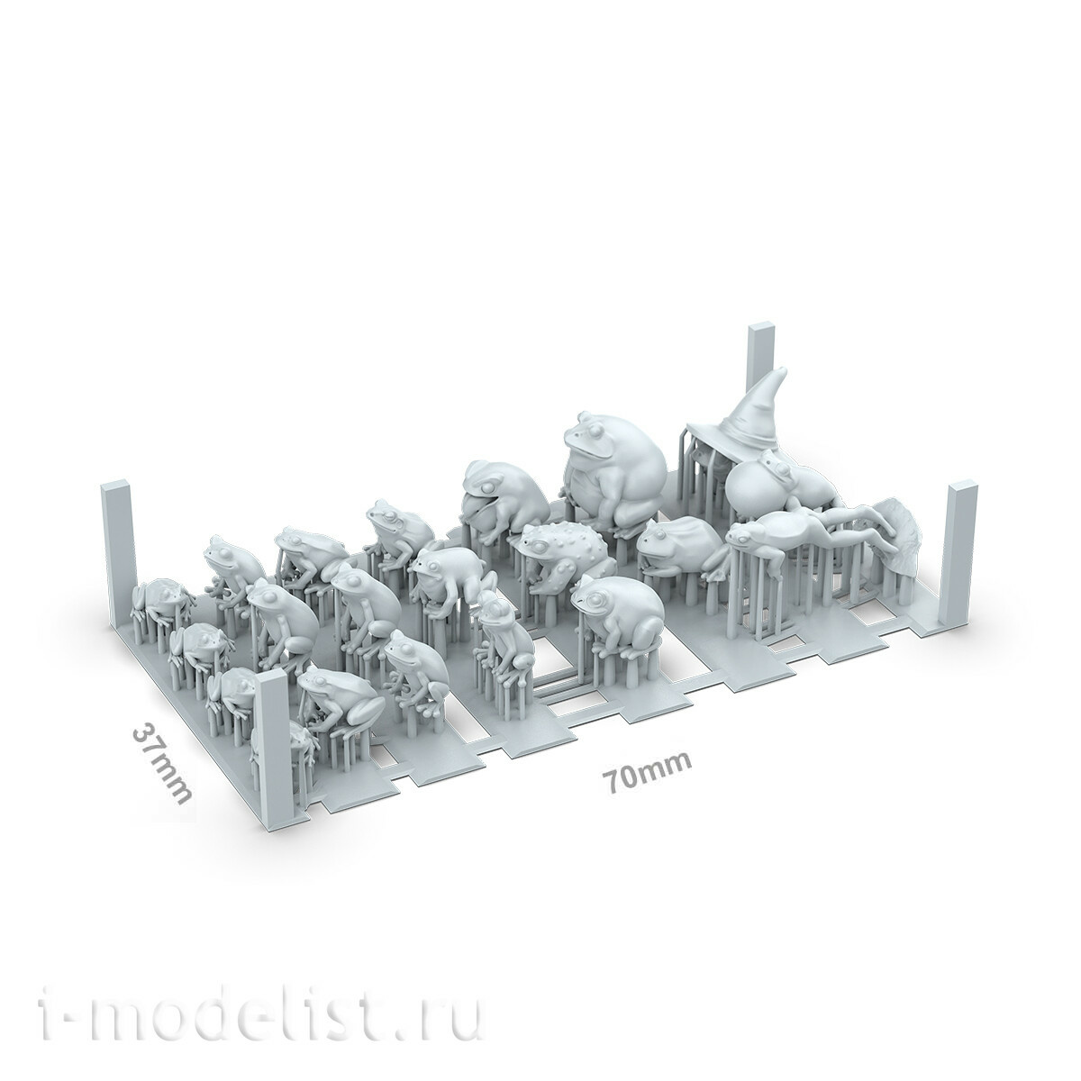 AKBIT0050 AK Interactive 3D-печать BASING BITS Лягушки / Frogs