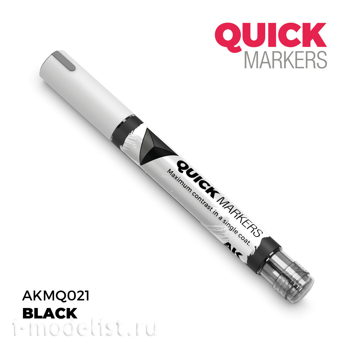 AKMQ021 AK Interactive Маркер QUICK MARKER - Чёрный / Black