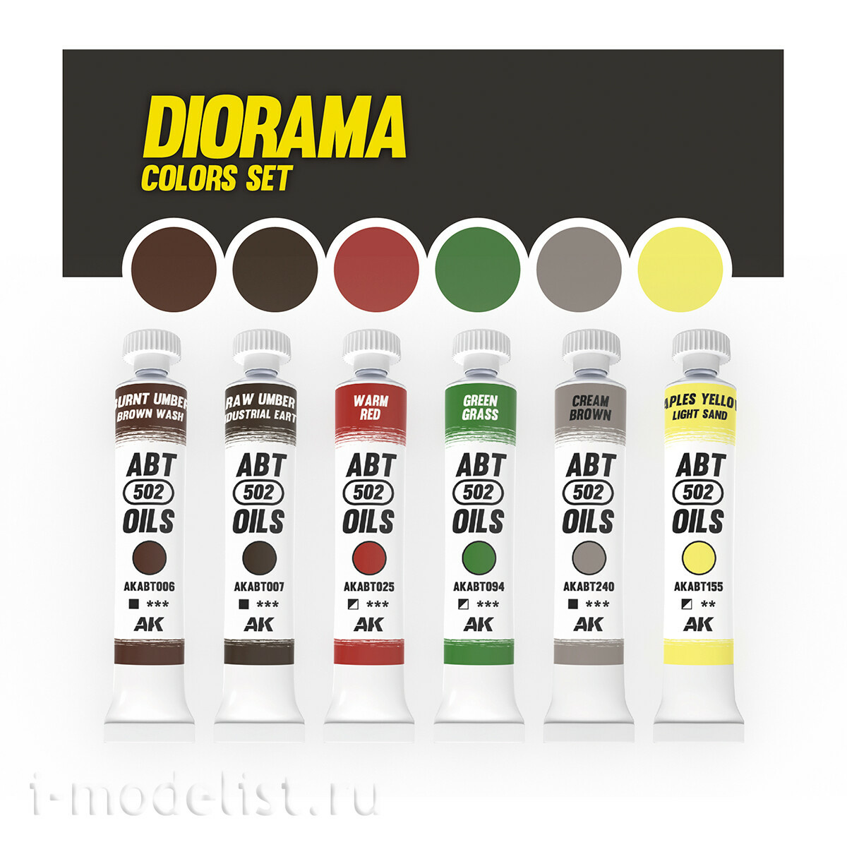 AKABT307 Abteilung 502 Набор красок Цвета для диорамы / Diorama Colors Set