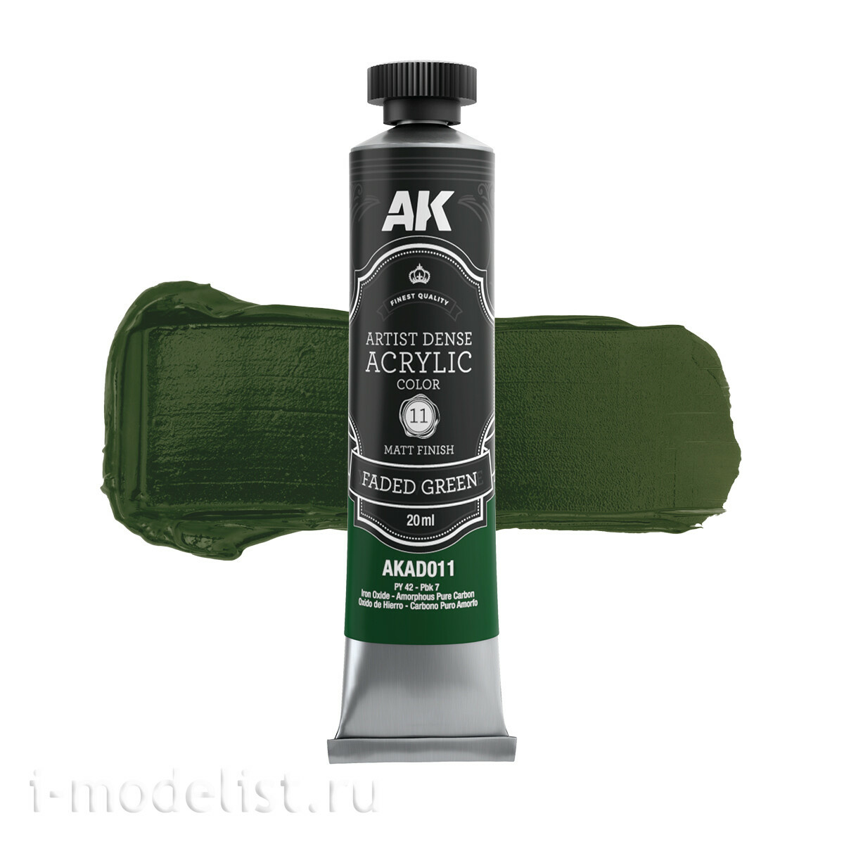 AKAD109 AK Interactive Набор красок зелёных цветов – художественный плотный акрил / Green Color Set – Artistic Dense Acrylic Color