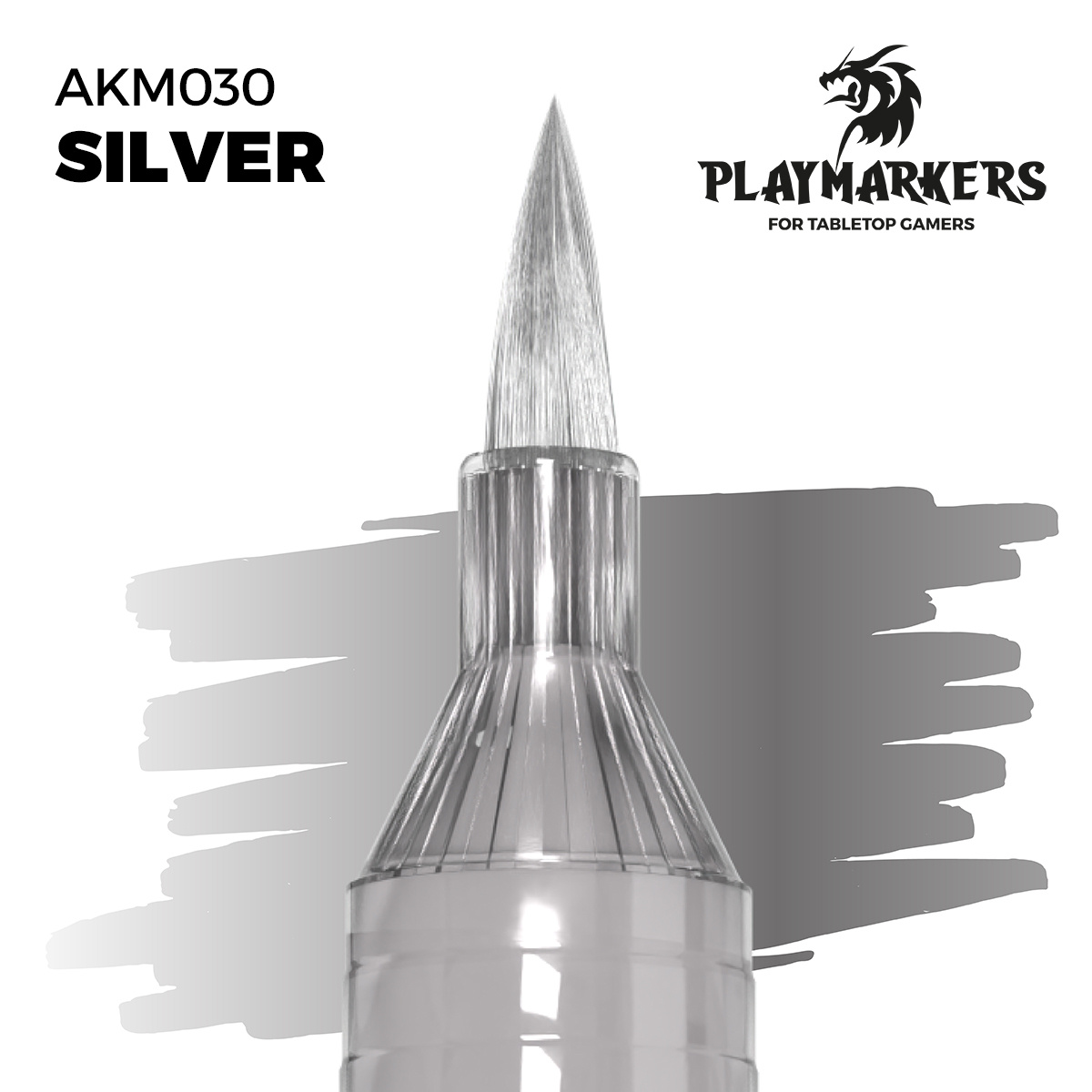 AKM030 AK Interactive Акриловый маркер PLAYMARKER - Серебро / SILVER – PLAYMARKER