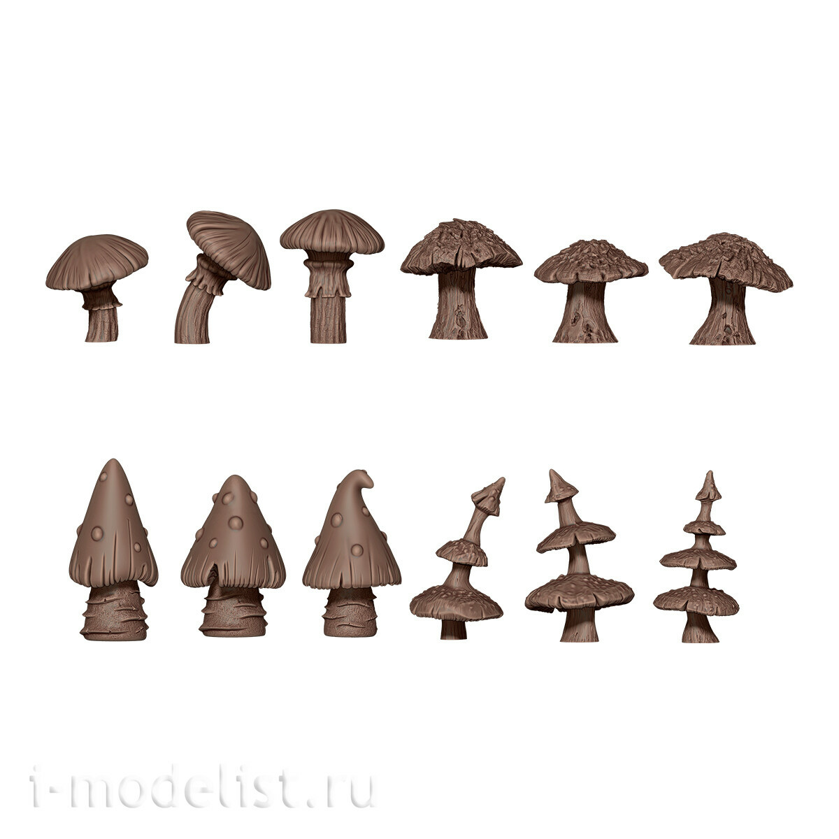 AKBIT0022 AK Interactive 3D-печать BASING Гигантские грибы / Gigant Mushrooms