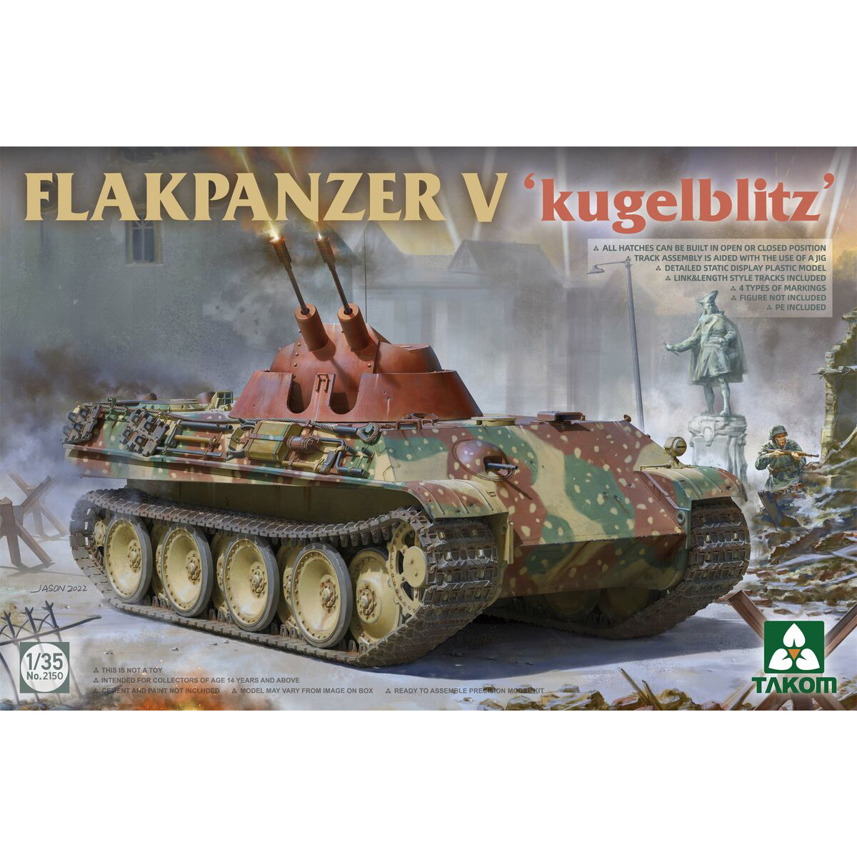 2150 Takom 1/35 Flakpanzer V 'kugelblitz'