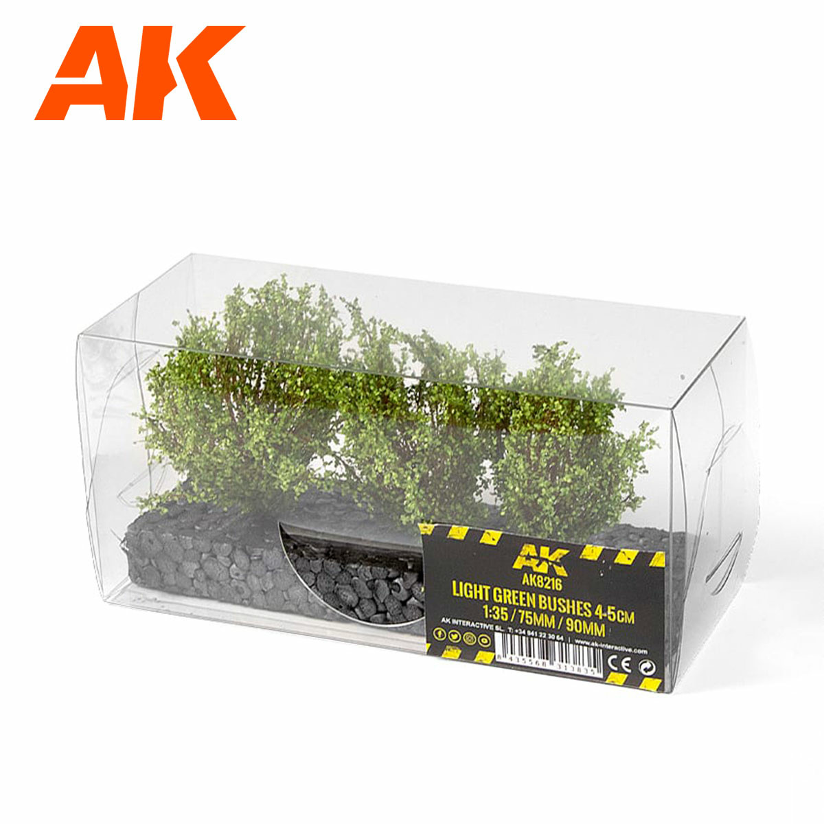 AK8216 AK Interactive Светло-зеленые кустарники 1:35 4-5 см / 75 мм / 90 мм