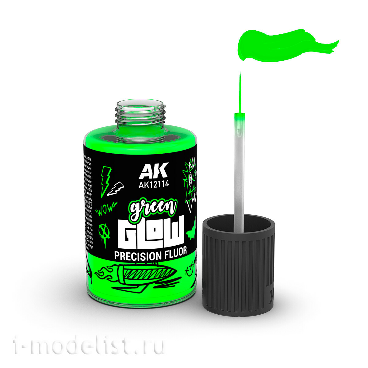 AK12114 AK Interactive Зелёный флуоресцентный эффект / Green Glow Precision Fluor