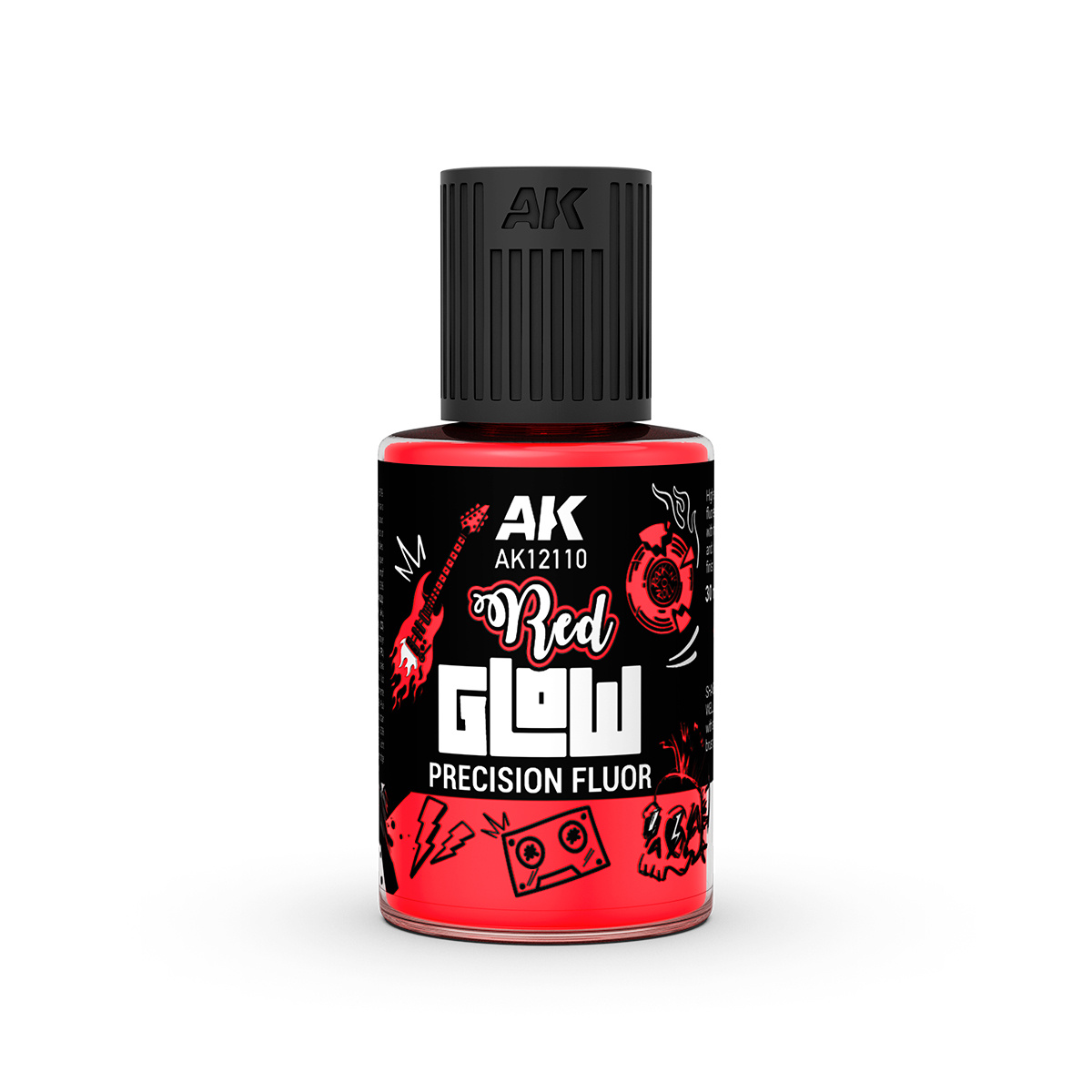 AK12110 AK Interactive Красный флуоресцентный эффект / Red Glow Precision Fluor