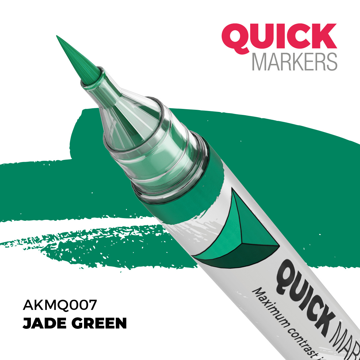 AKMQ007 AK Interactive Маркер QUICK MARKER - Нефритово-зелёный / Jade Green