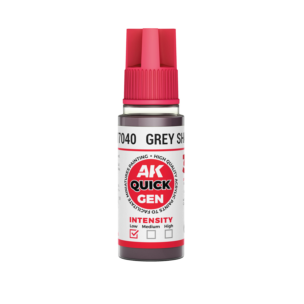 AK17040 AK Interactive Краска акриловая QUICK GEN - Серая тень / GREY SHADOW