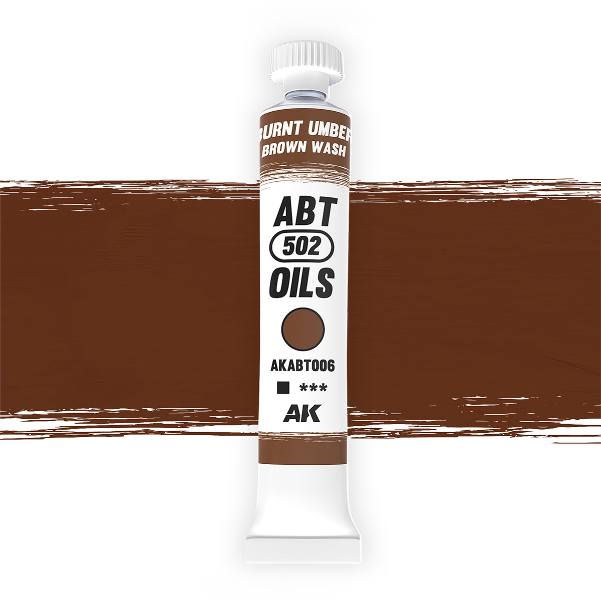 AKABT006 Abteilung 502 Краска масляная Жженая умбра Коричневая смывка / Burnt Umber Brown Wash