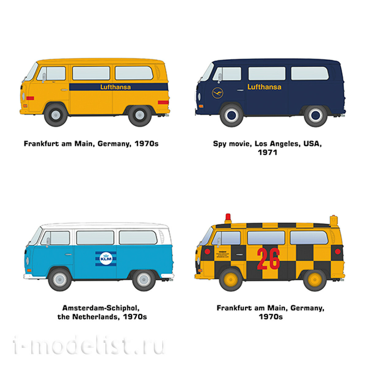 AK35033 AK Interactive 1/35 Автобус для аэропорта T2 1967 года / T2 Model 1967 Airport Bus