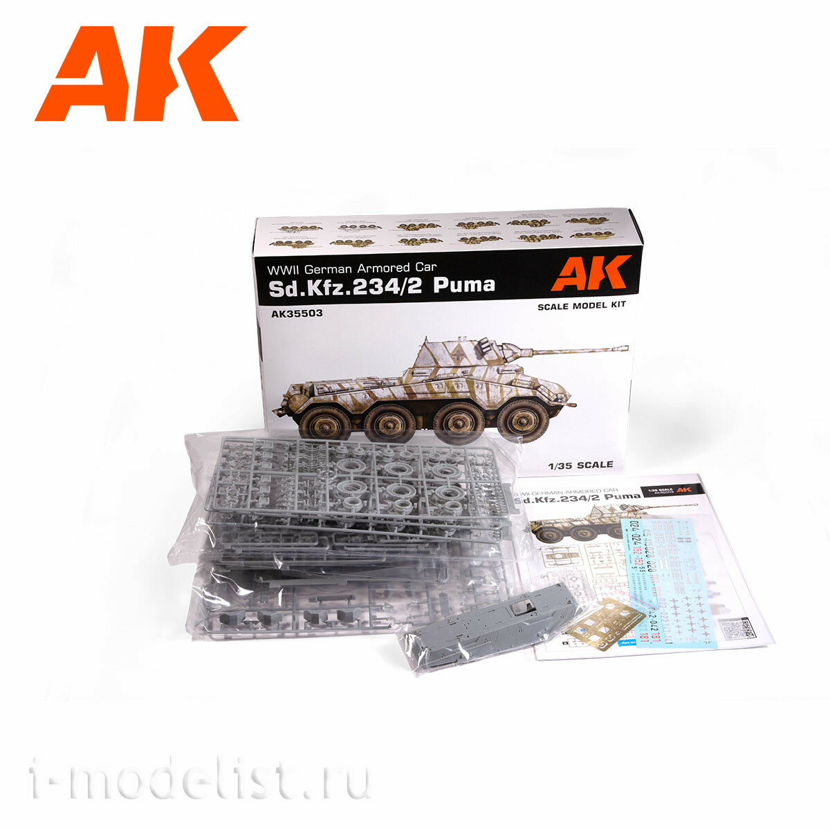 AK35503 AK Interactive 1/35 Бронеавтомобиль Sd.Kfz. 234/2 PUMA