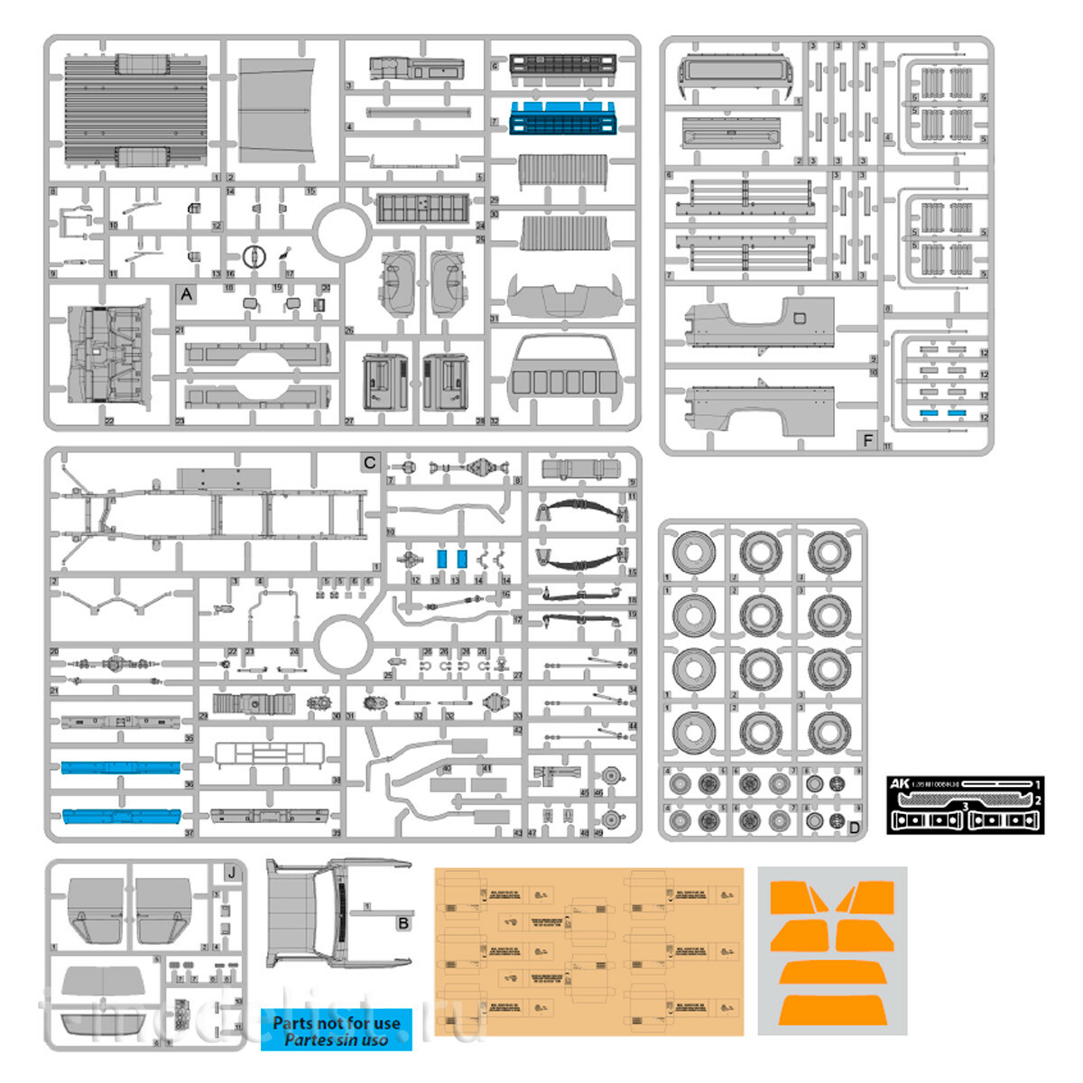 AK35030 AK Interactive 1/35 Бронетранспортер M1008 / M1008 Troop Carrier