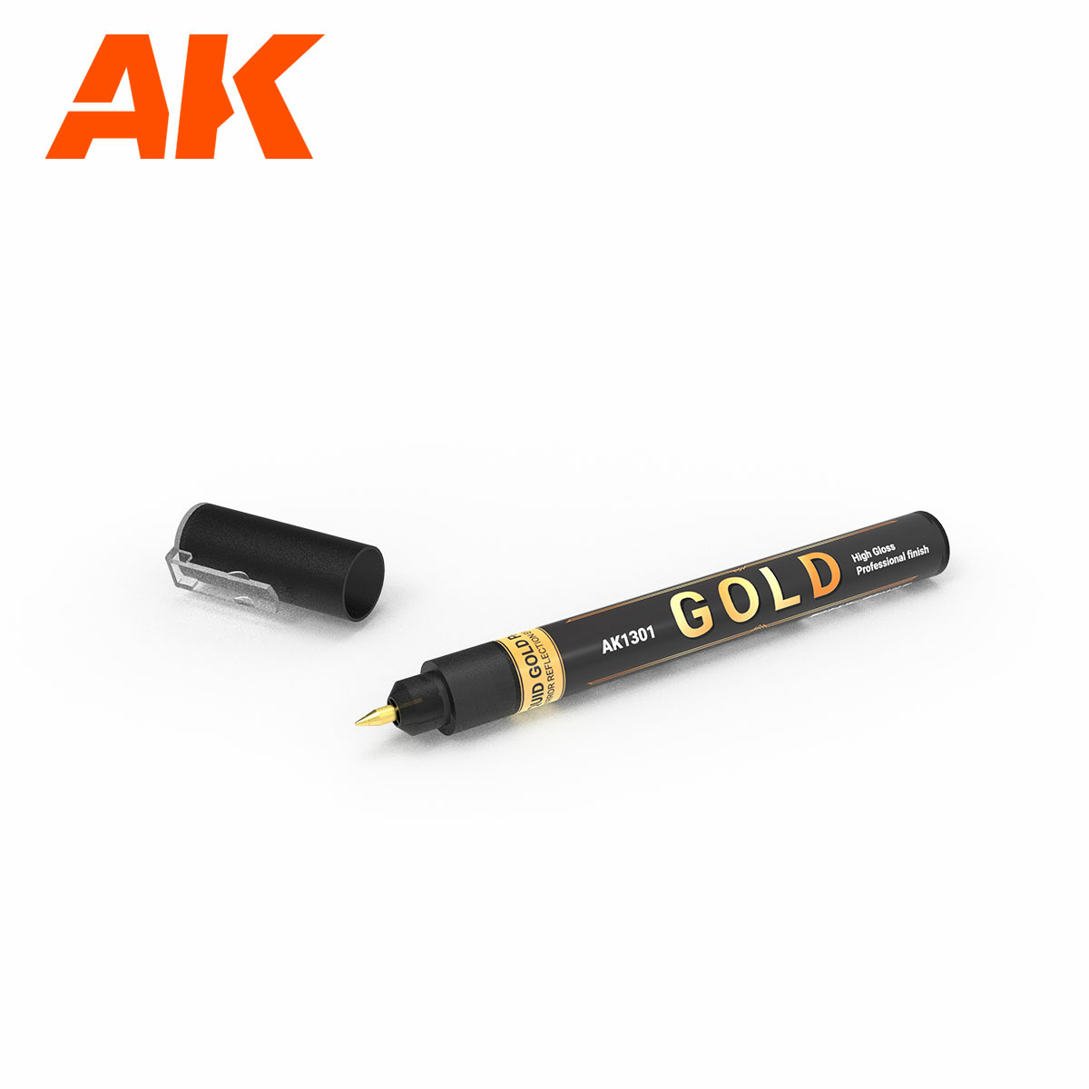 AK1301 AK Interactive Жидкий маркер металлик - Золотой / Metallic Liquid Marker - Gold