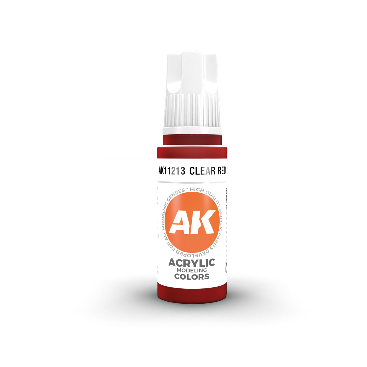 AK11213 AK Interactive Краска акриловая 3GEN Прозрачный красный / CLEAR RED – STANDARD
