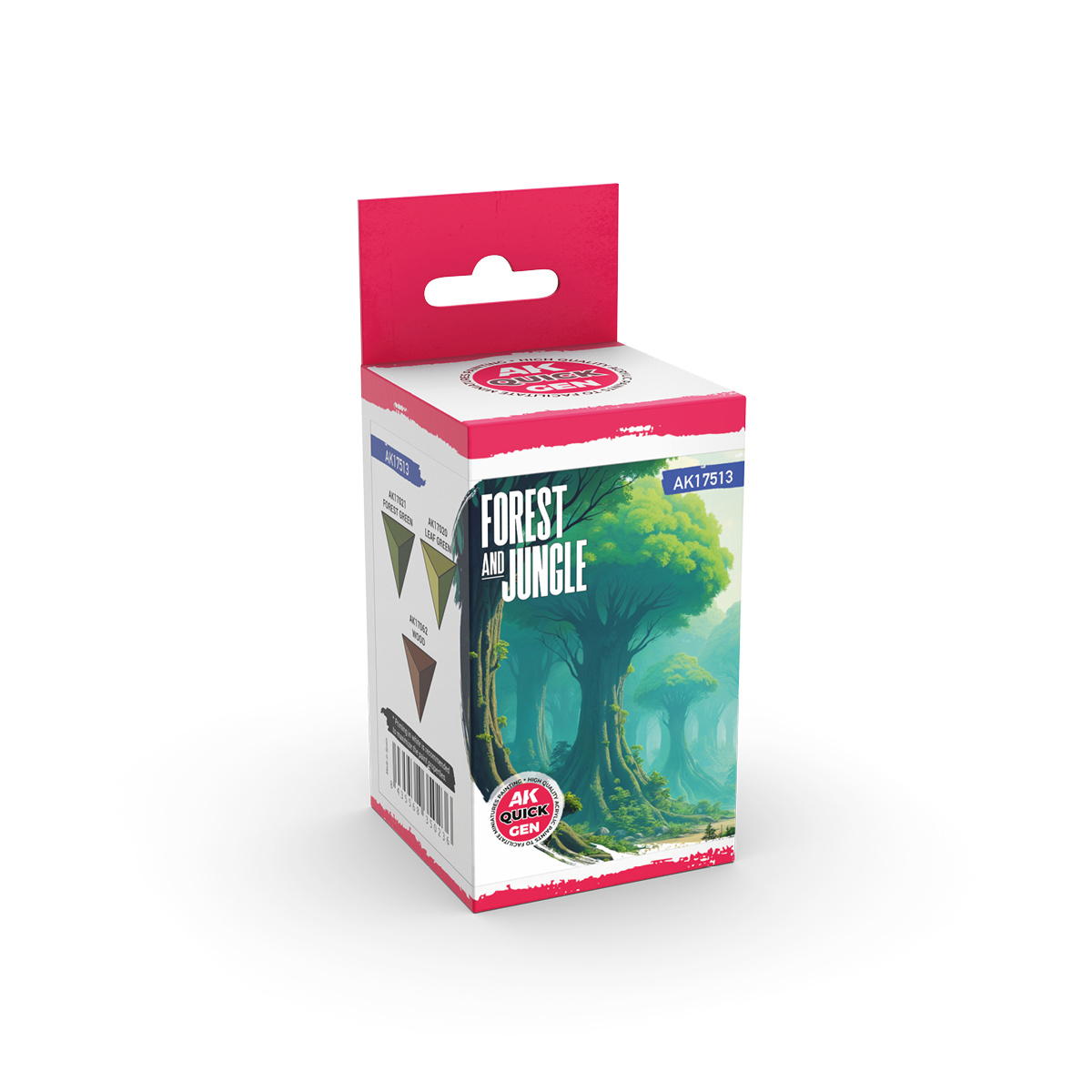 AK17513 AK Interactive Набор красок QUICK GEN - Леса и джунгли / FOREST AND JUNGLE