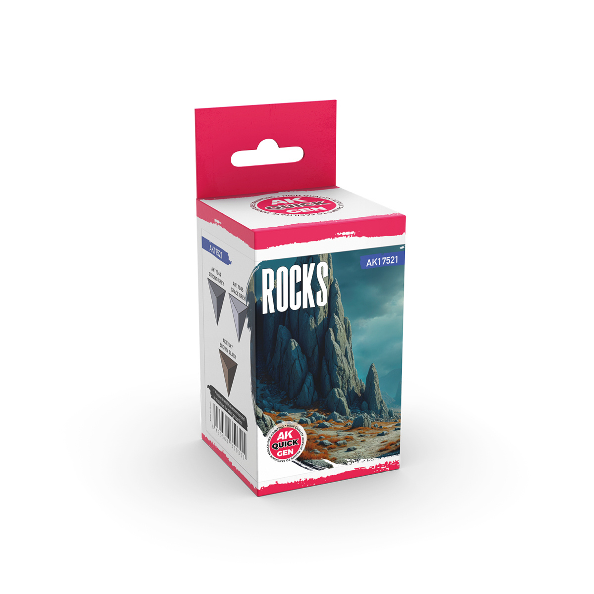 AK17521 AK Interactive Набор красок QUICK GEN - Камни / ROCKS