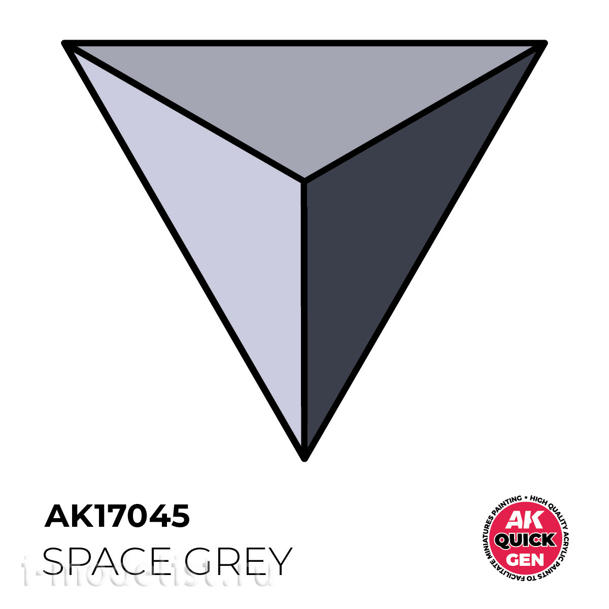 AK17045 AK Interactive Краска акриловая QUICK GEN - Космический серый / SPACE GREY
