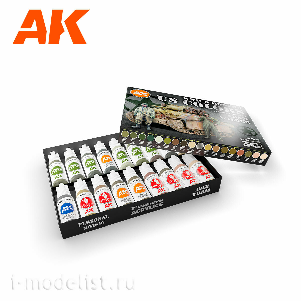 AK11763 AK Interactive Набор акриловых красок 