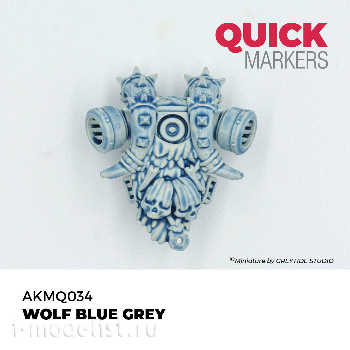 AKMQ034 AK Interactive Маркер QUICK MARKER - Сине-серый / Wolf Blue Grey