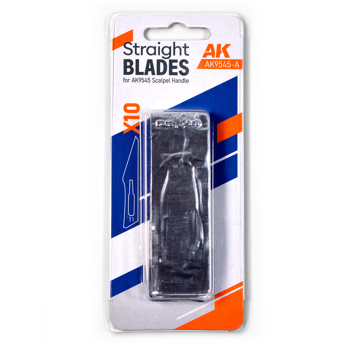 AK9545-A AK Interactive Прямые лезвия для AK9545 (10 шт.) / Straight Blades For AK9545 (10 Units)