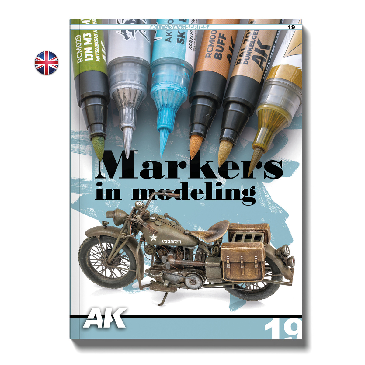 AK546 AK Interactive Книга AK Learning 19: Маркеры в моделизме / Markers In Modeling (Английский язык)