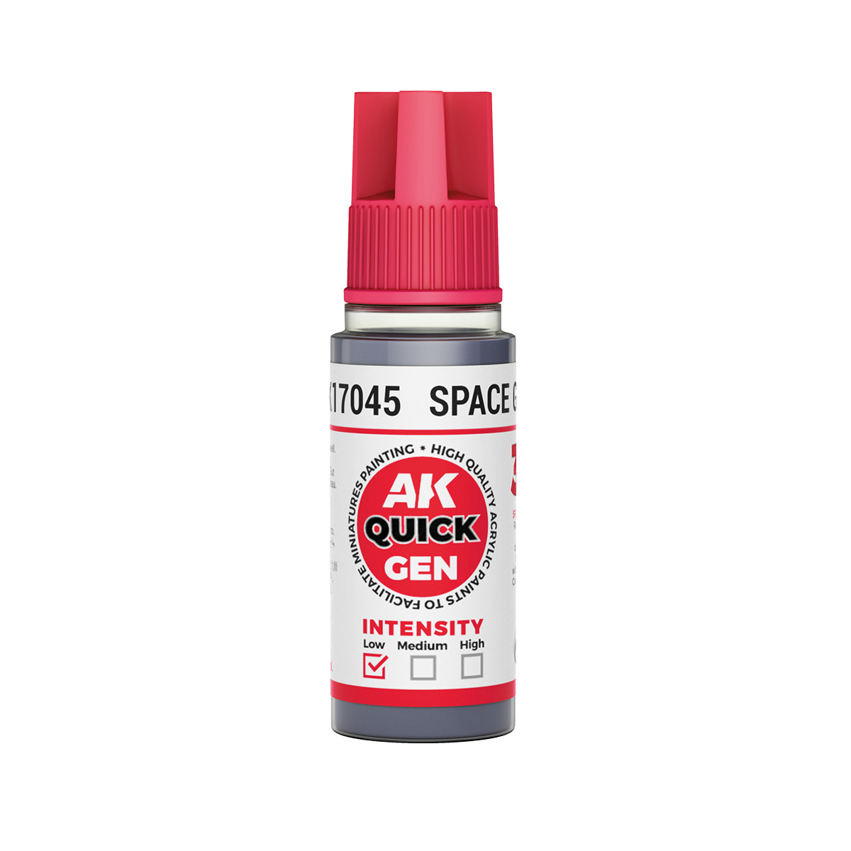 AK17045 AK Interactive Краска акриловая QUICK GEN - Космический серый / SPACE GREY