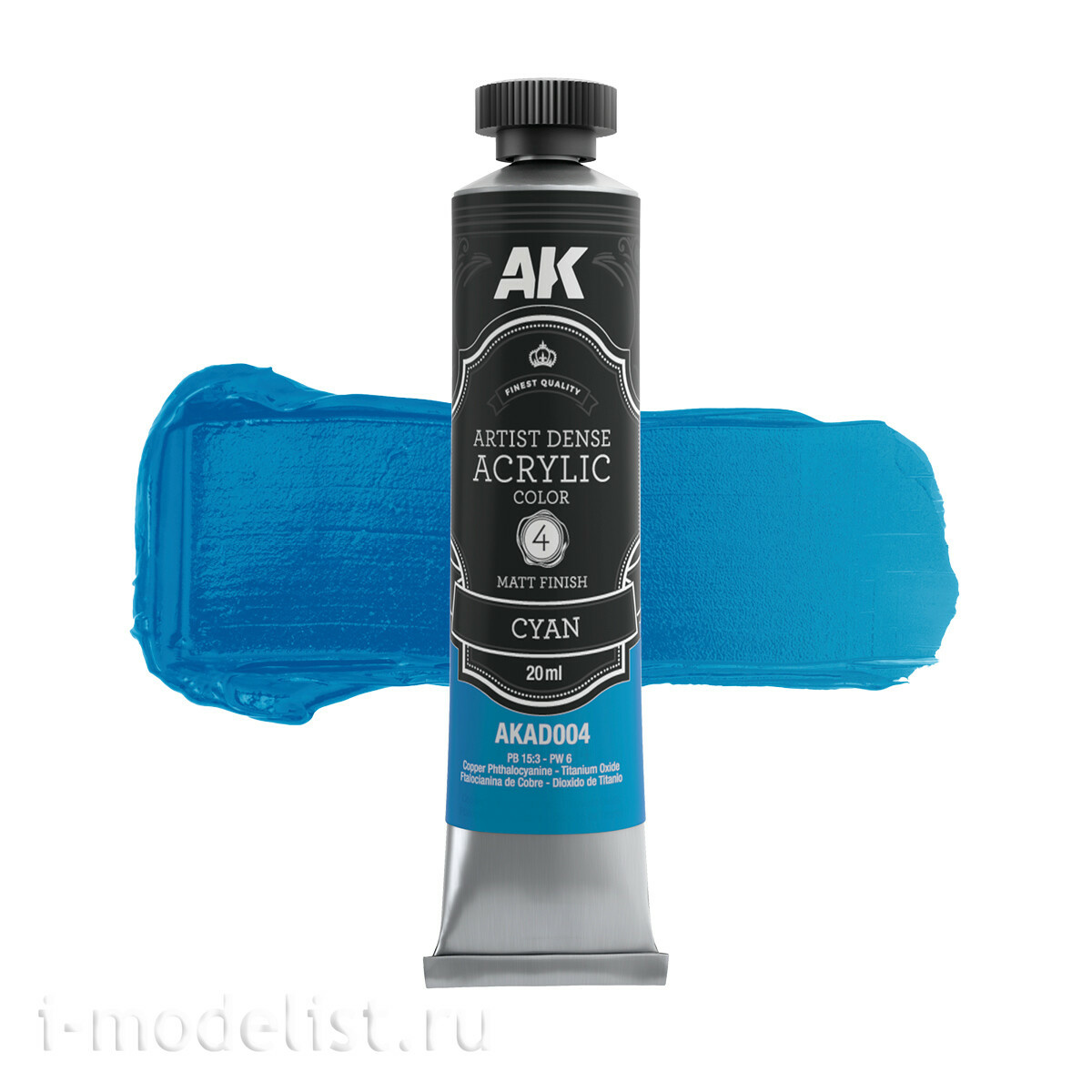 AKAD108 AK Interactive Набор красок синих цветов – художественный плотный акрил / Blue Color Set – Artistic Dense Acrylic Color
