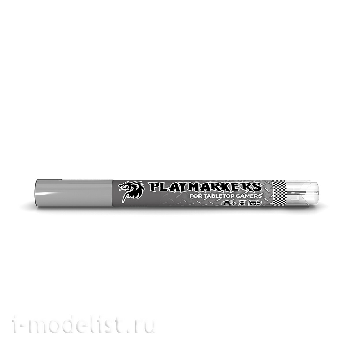 AKM001 AK Interactive Акриловый маркер PLAYMARKER - Оружейный металл / GUN METAL – PLAYMARKER