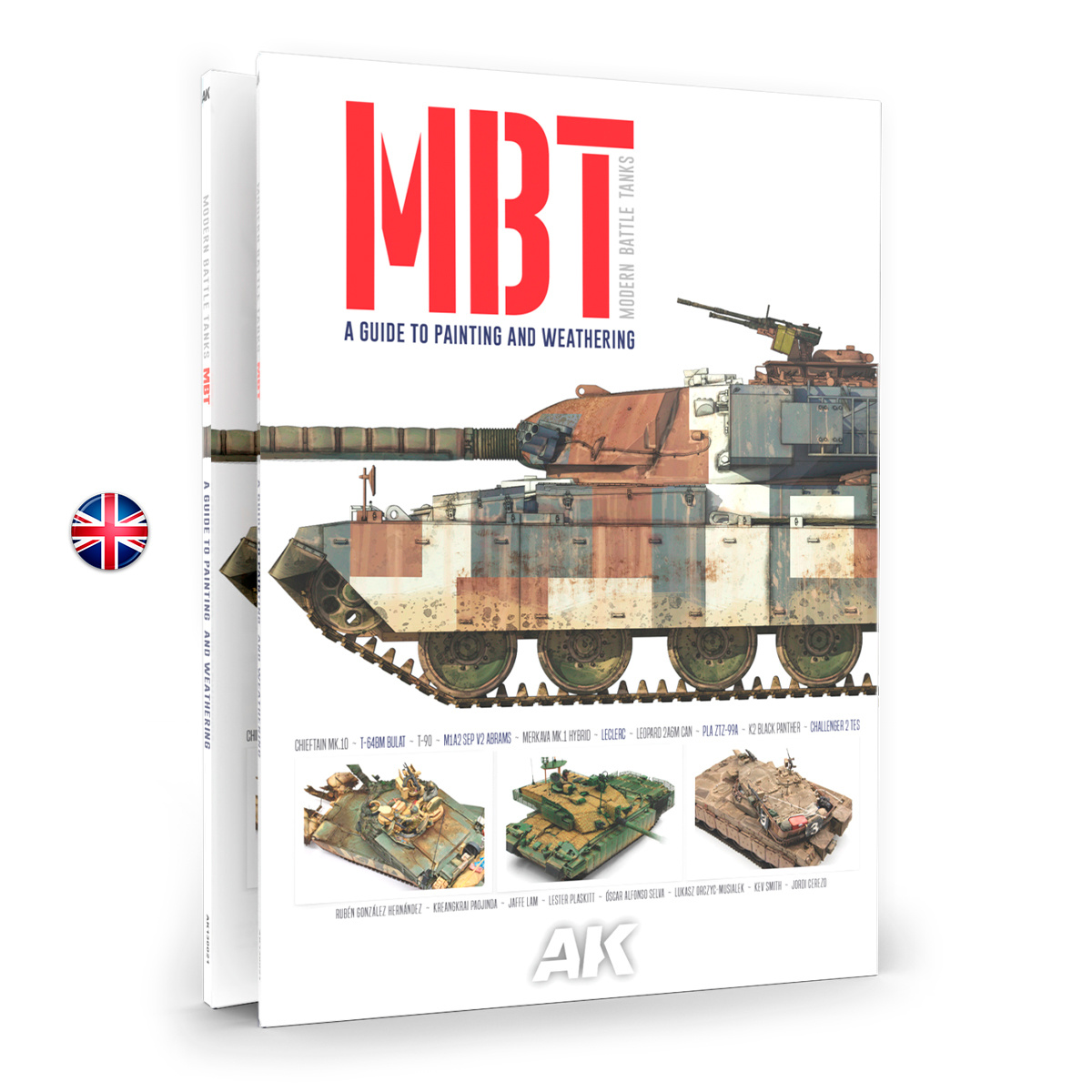 AK130021 AK Interactive Книга ОБТ - современные боевые танки / MBT MODERN BATTLE TANKS