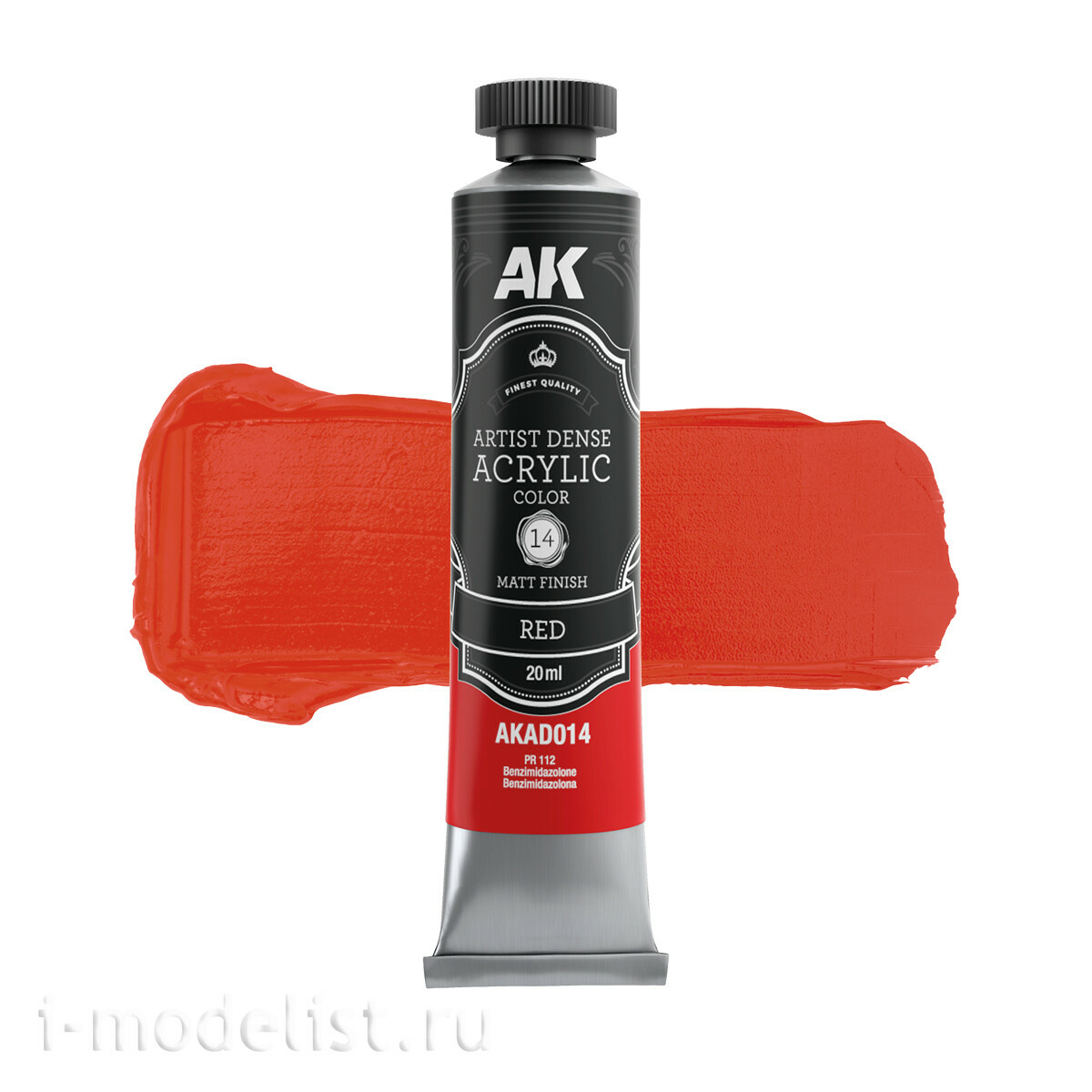 AKAD107 AK Interactive Набор красок красных цветов – художественный плотный акрил / Red Color Set – Artistic Dense Acrylic Color