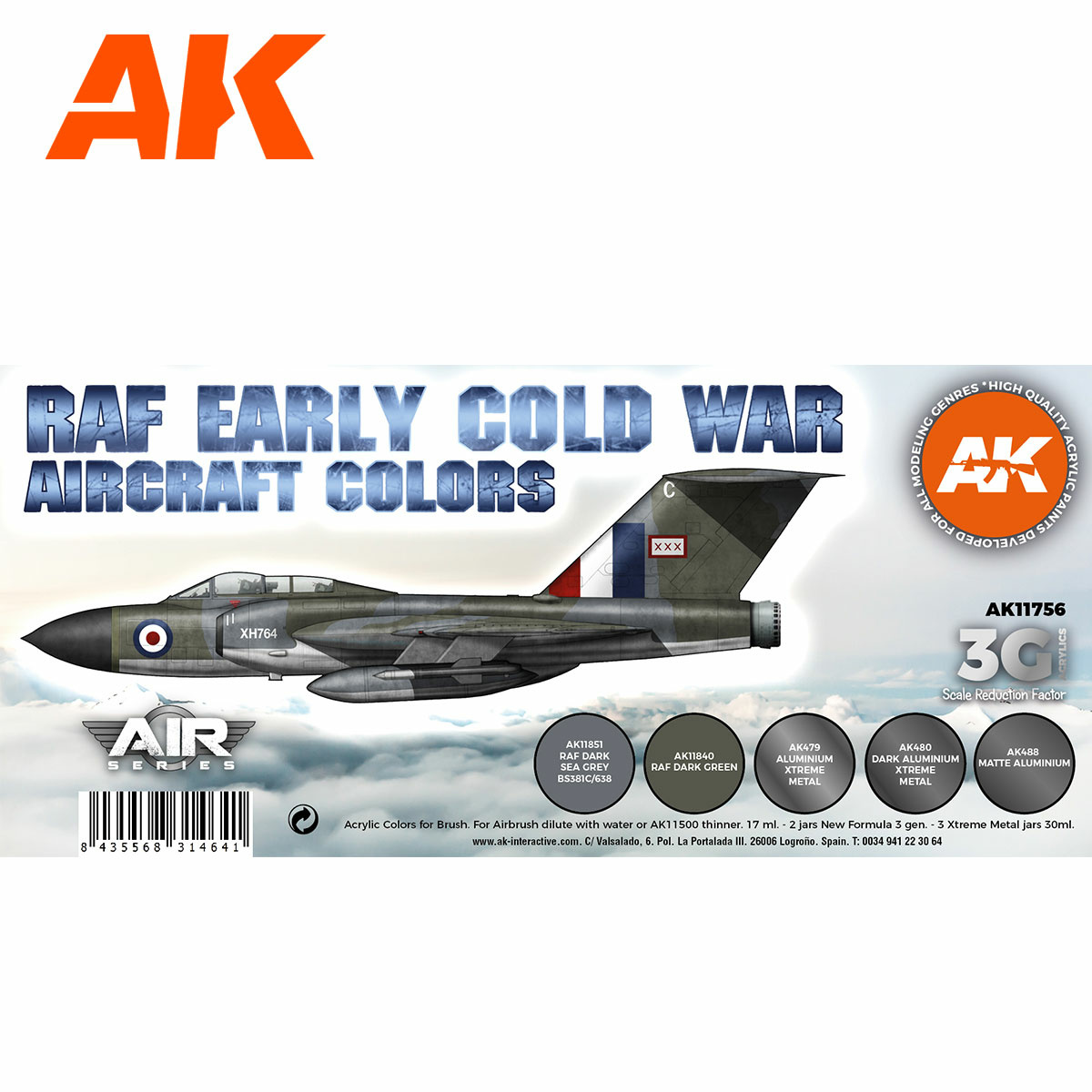 AK11756 AK Interactive Набор акриловых красок 