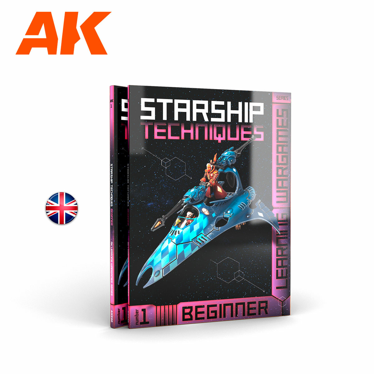 AK590 AK Interactive Книга AK Wargames Learning 1: Starship Techniques  Beginner / Техника космических кораблей - начинающий :: Литература :: AK  Interactive