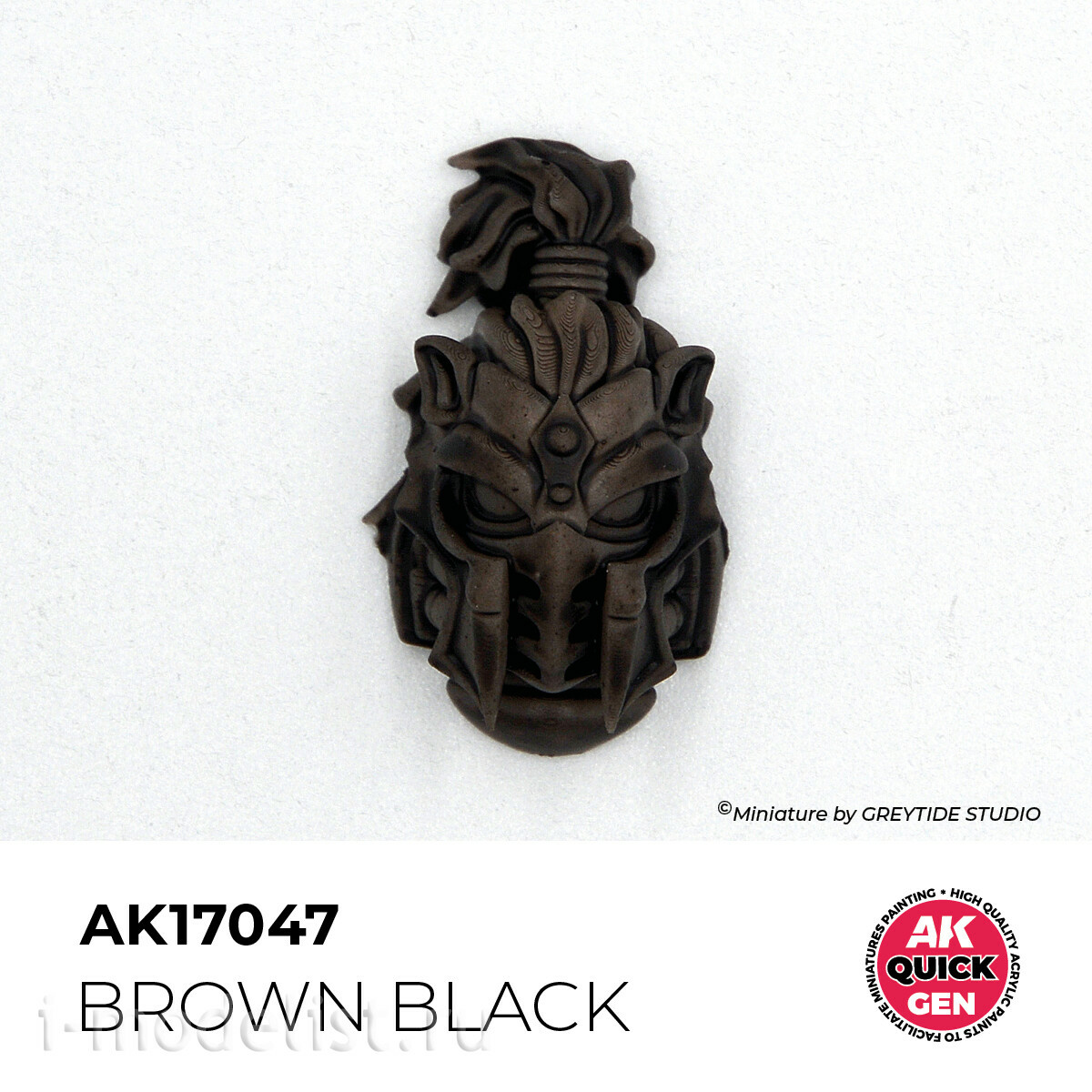 AK17047 AK Interactive Краска акриловая QUICK GEN - Коричнево-чёрный / BROWN BLACK
