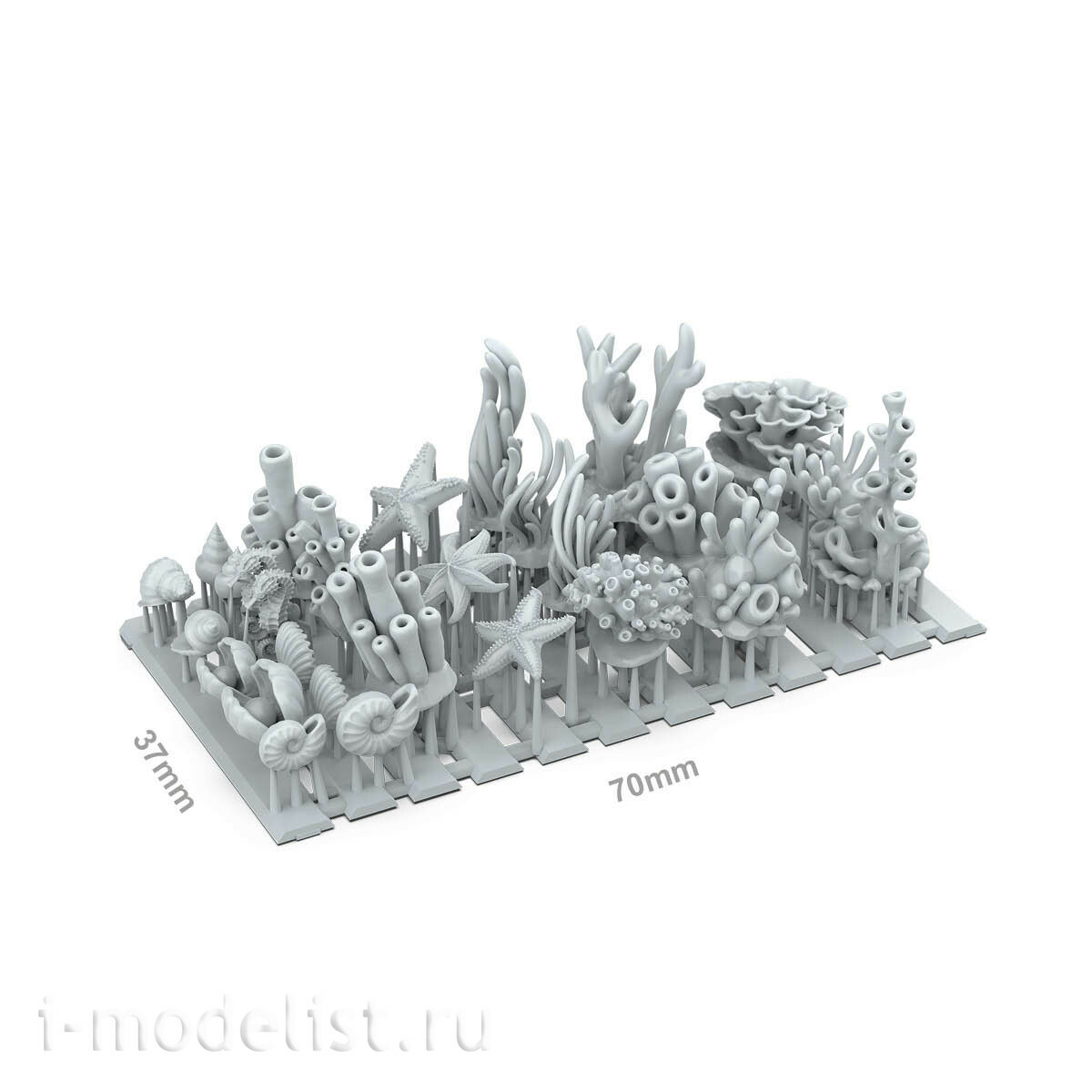 AKBIT0040 AK Interactive 3D-печать BASING BITS Коралл и морские водоросли / Coral and Seaweed