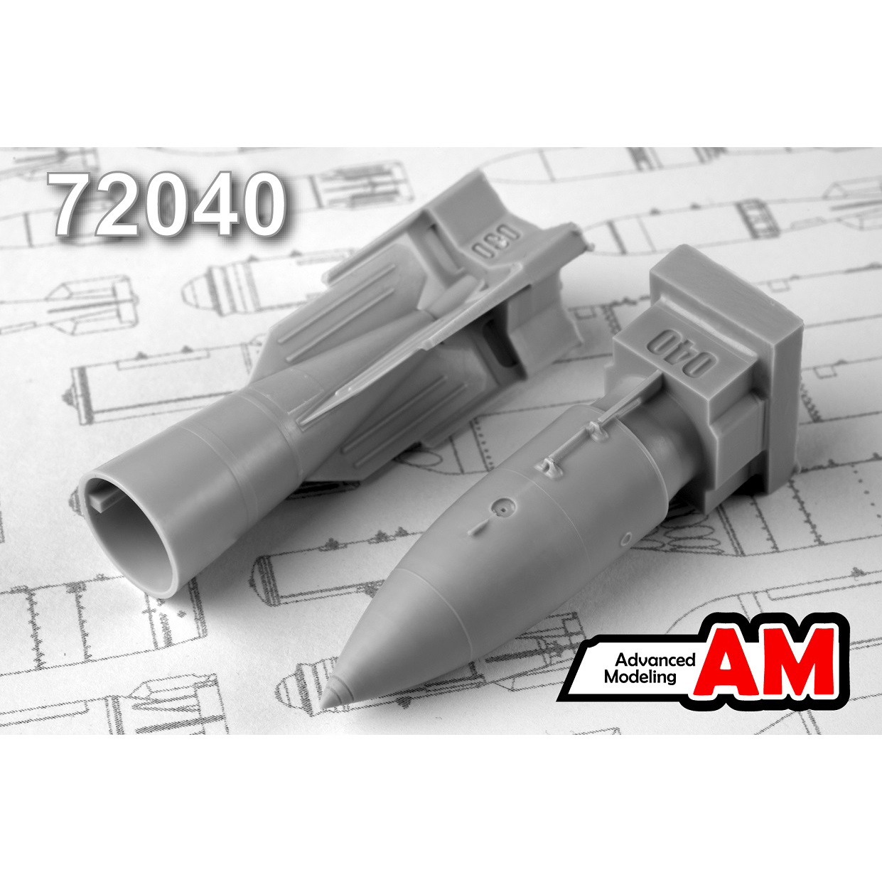 AMC72040 Advanced Modeling 1/72 Иммитационная авиабомба ИАБ-500