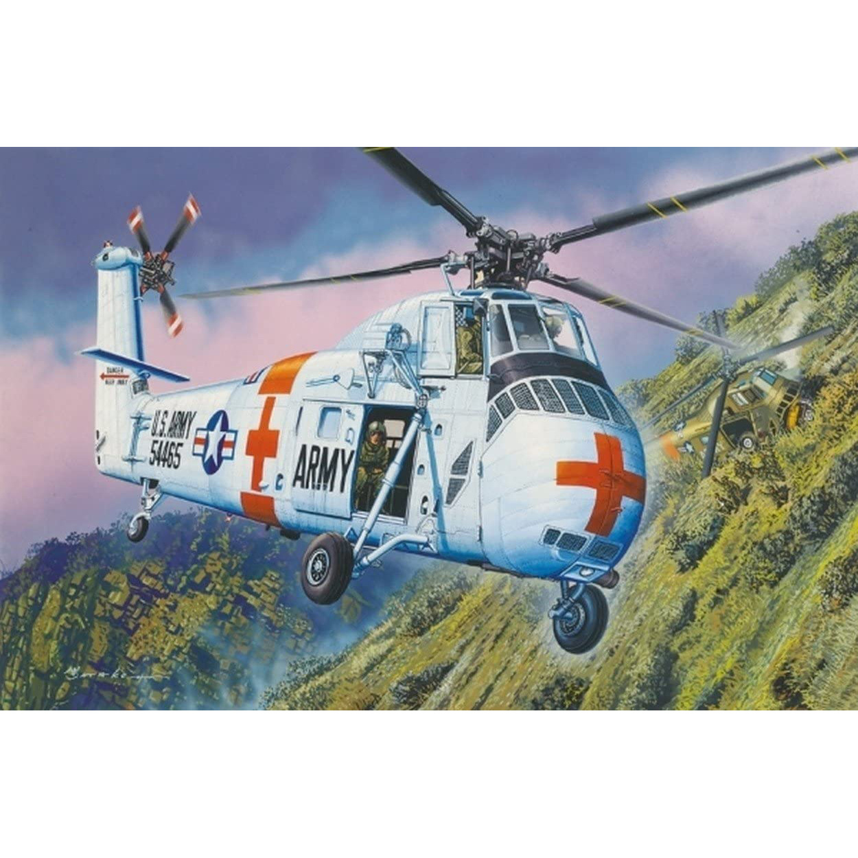 02883 Трубач 1/48 Армейский вертолет CH-34 US ARMY 