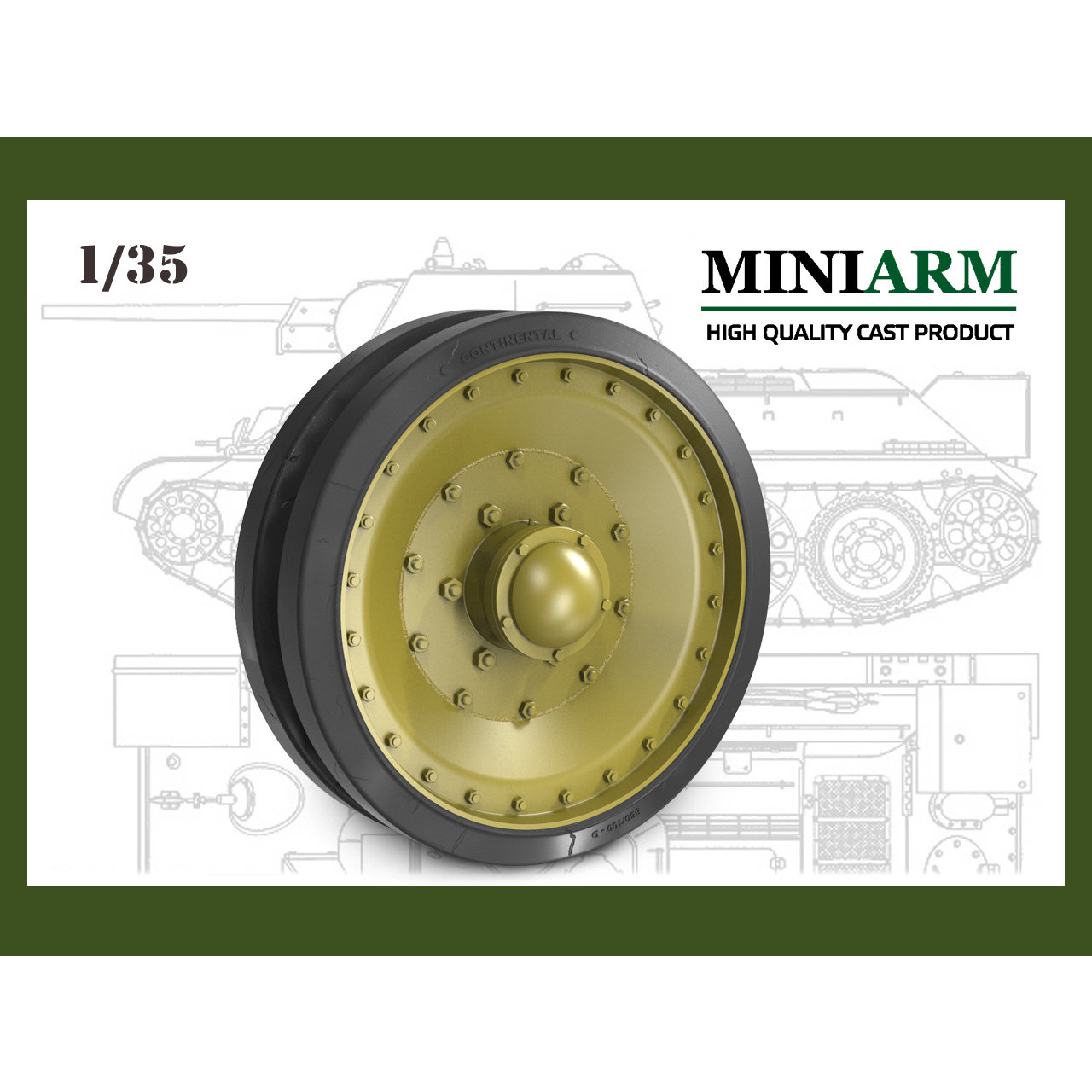 35213 Miniarm 1/35 Катки PzKpfw V Pantera (гибрид) для установки на танк тридцать четвёртый