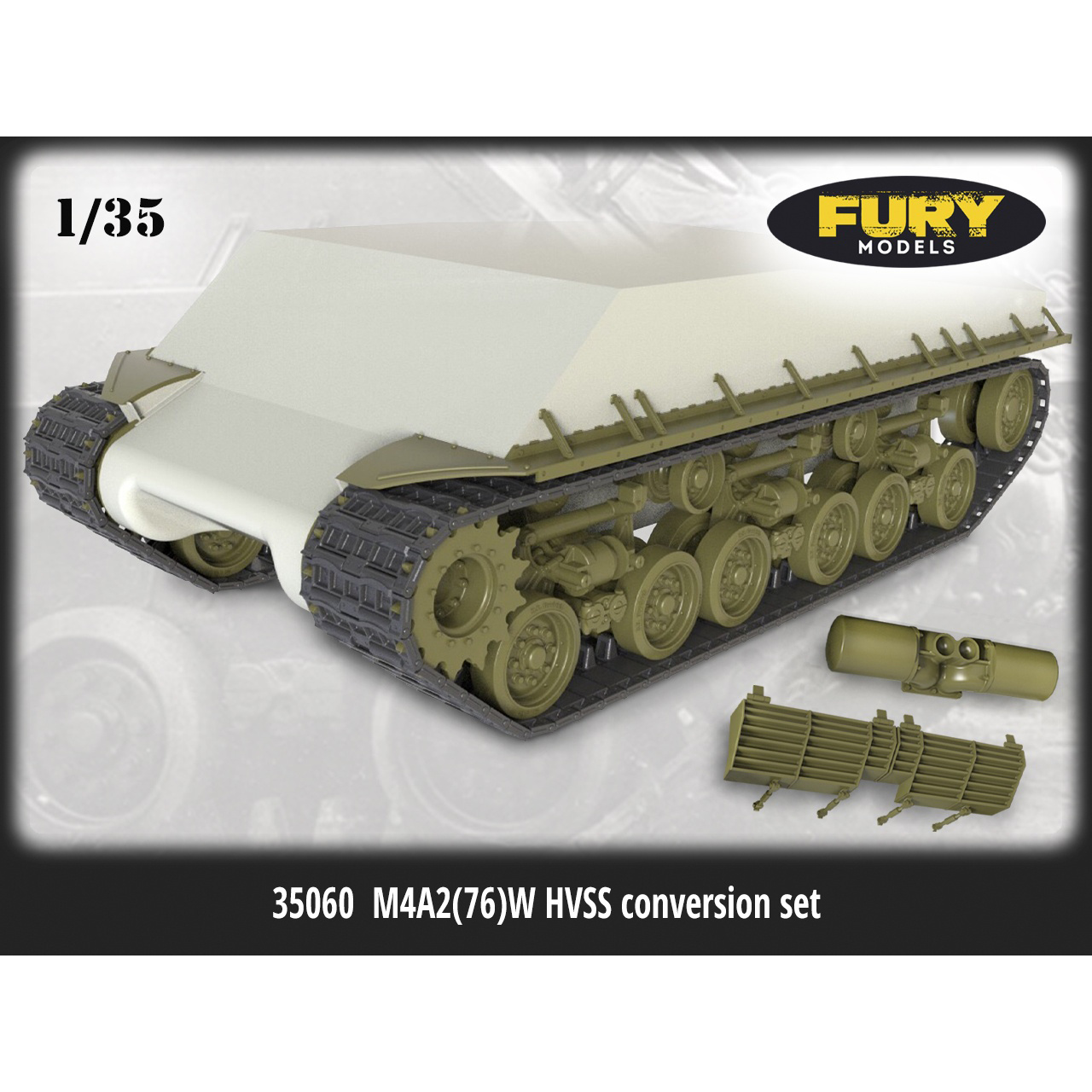 35060 Fury Models 1/35 Конверсионный набор M4A2 (76)W HVSS