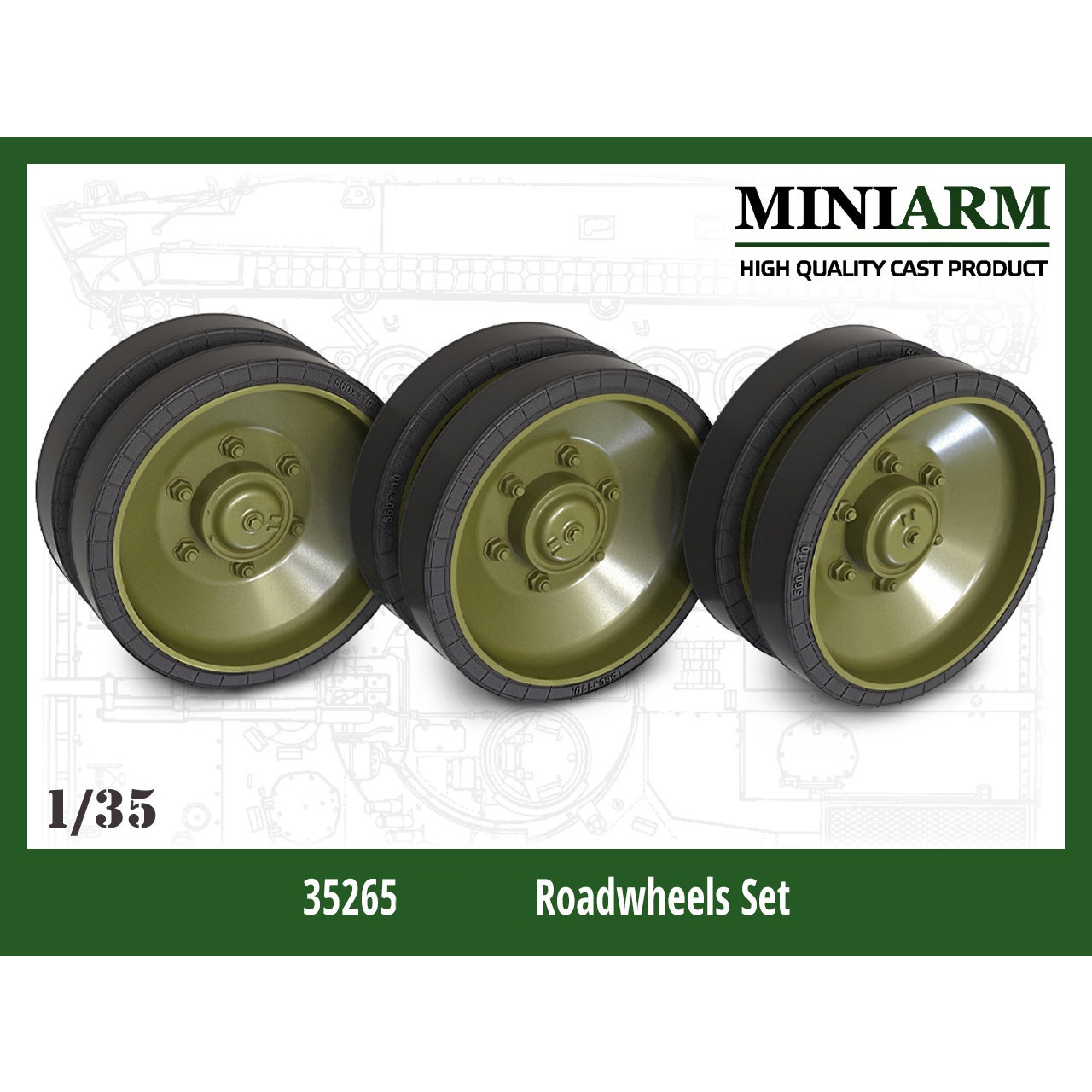 35265 Miniarm 1/35 Комплект опорных катков Боевая машина пехоты-3