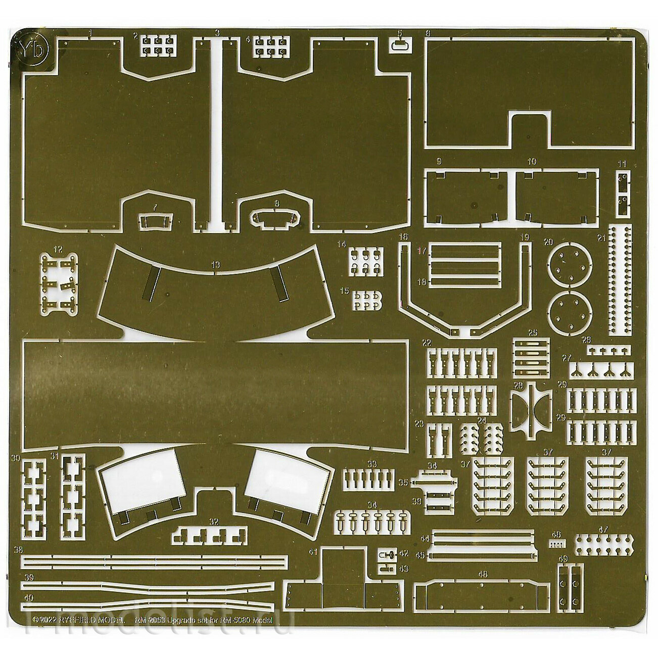 RM-5140 Rye Field Model 1/35 Немецкий танк Sd.kfz.181 Tiger I (ранний, Курск 1943) с двигателем и фигуркой Михаэля Виттманна