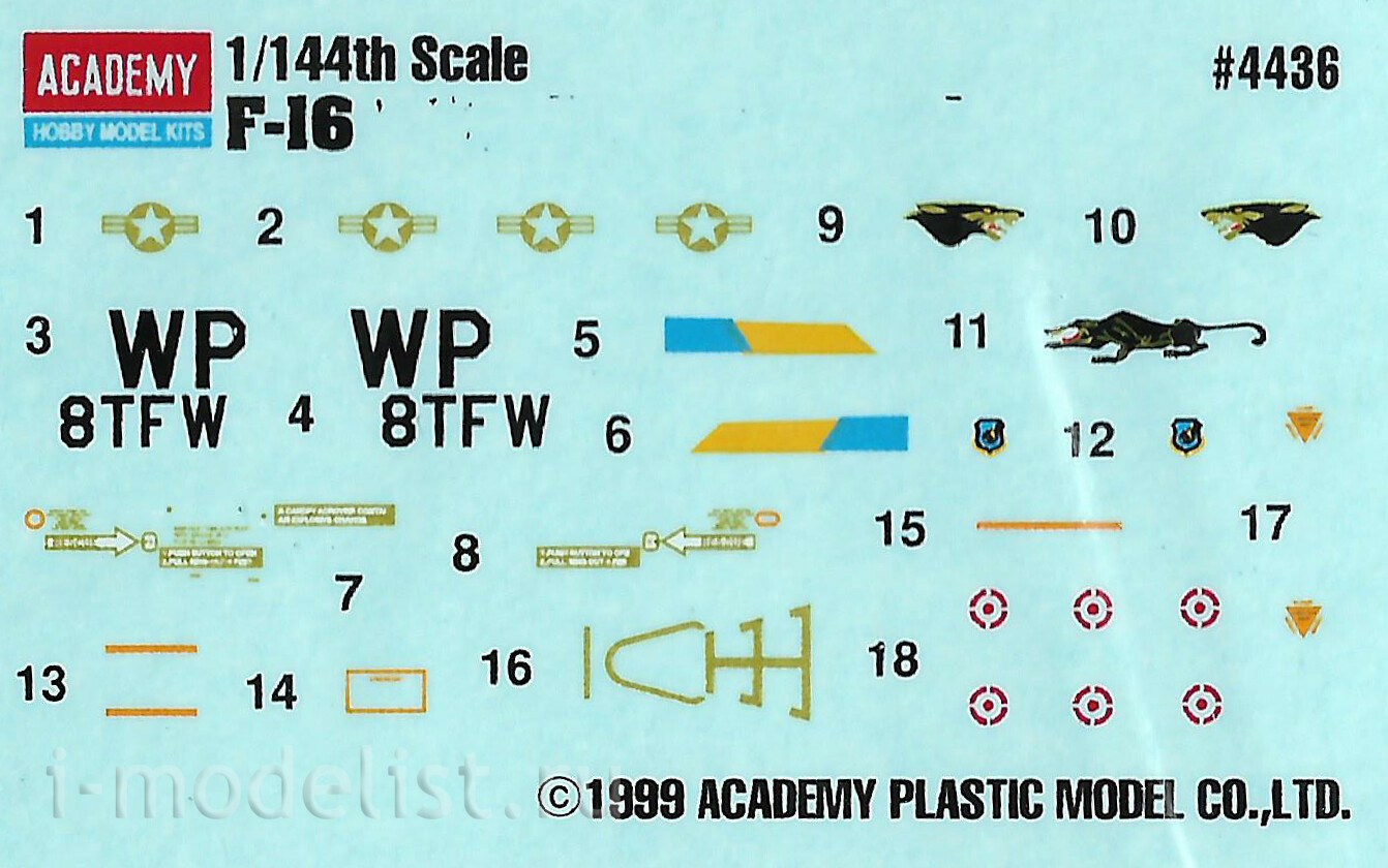 12610 Academy 1/144 Самолет F-16 