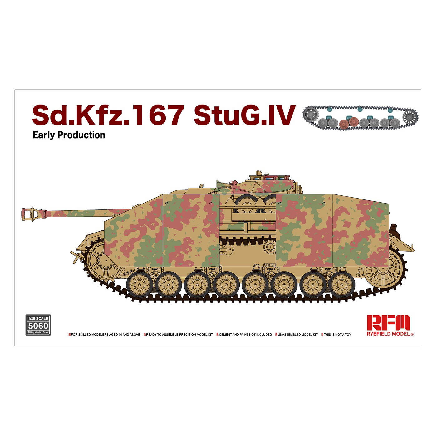 RM-5060 Rye Field Model 1/35 Немецкая САУ Sd.Kfz.167 Stug.IV