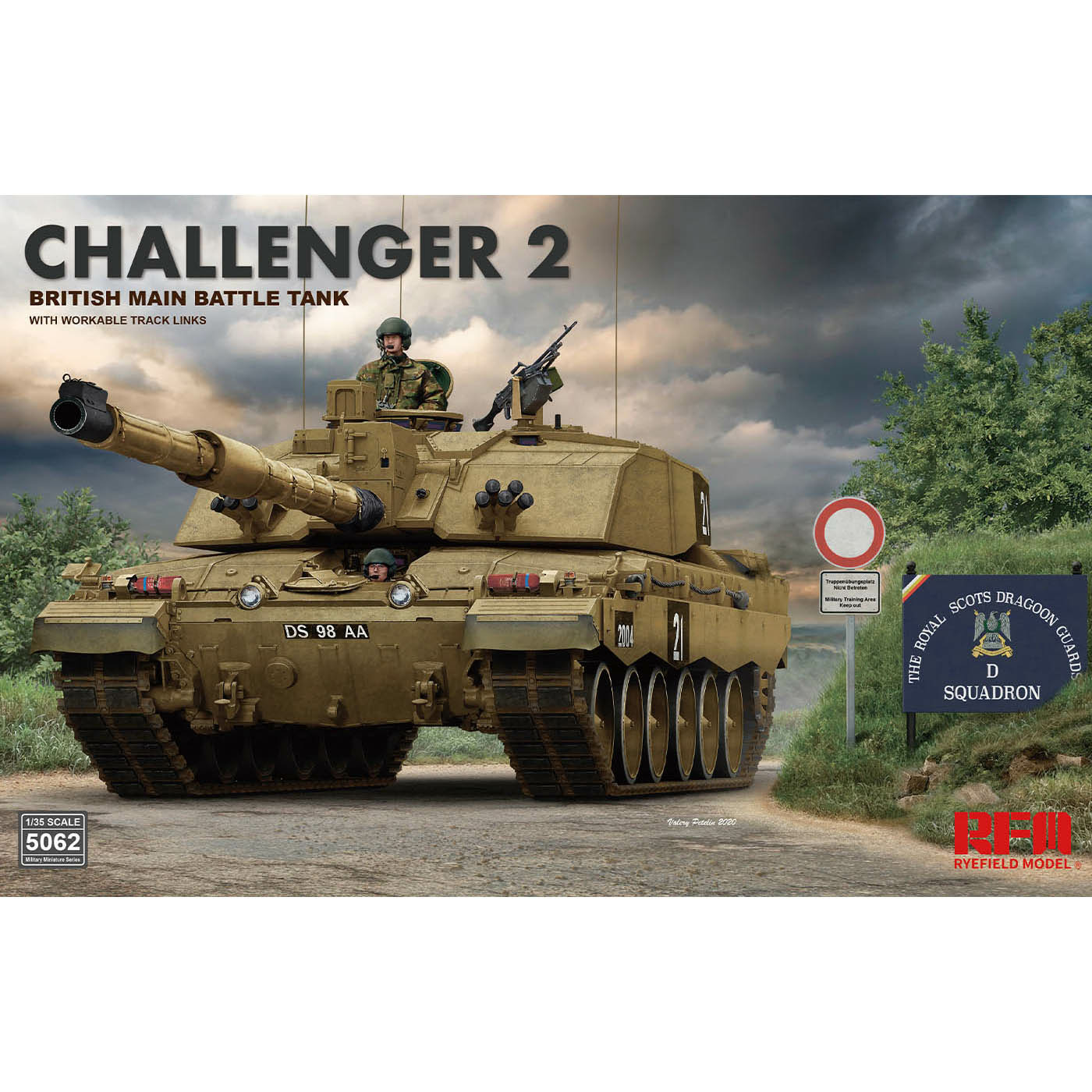 RM-5062 Rye Field Model 1/35 Британский ОБТ Challenger 2