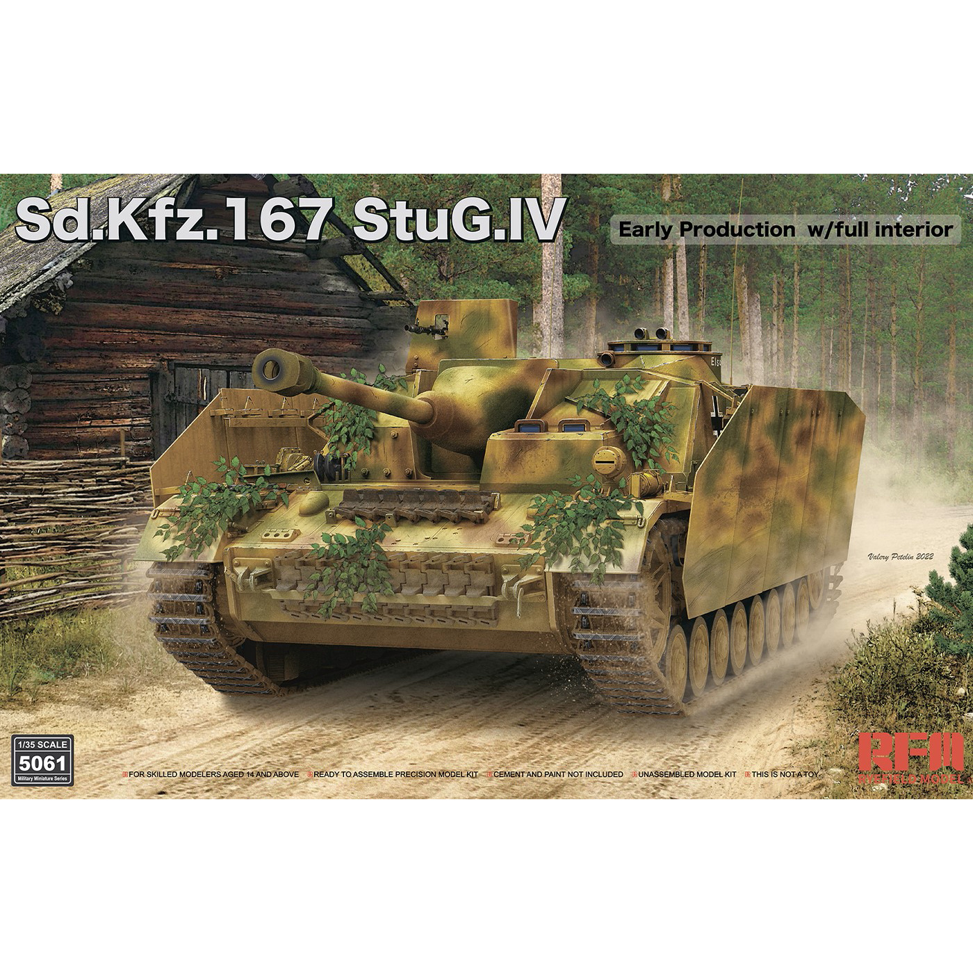 RM-5061 Rye Field Model 1/35 Немецкая САУ Sd.Kfz. 167 StuG IV ранняя с полным интерьером
