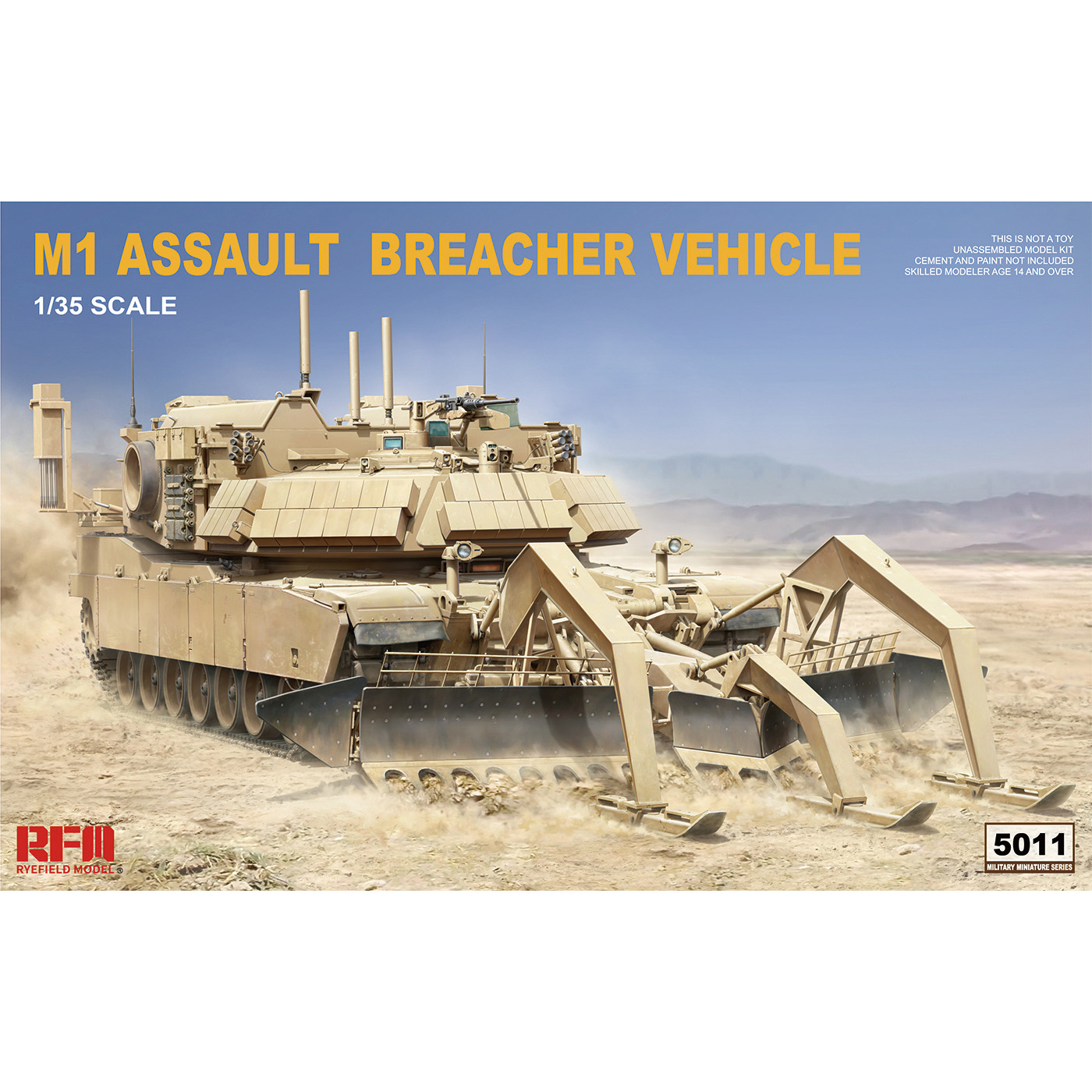 RM-5011 Rye Field Model 1/35 Машина разминирования M1 Assault Breacher Vehicle