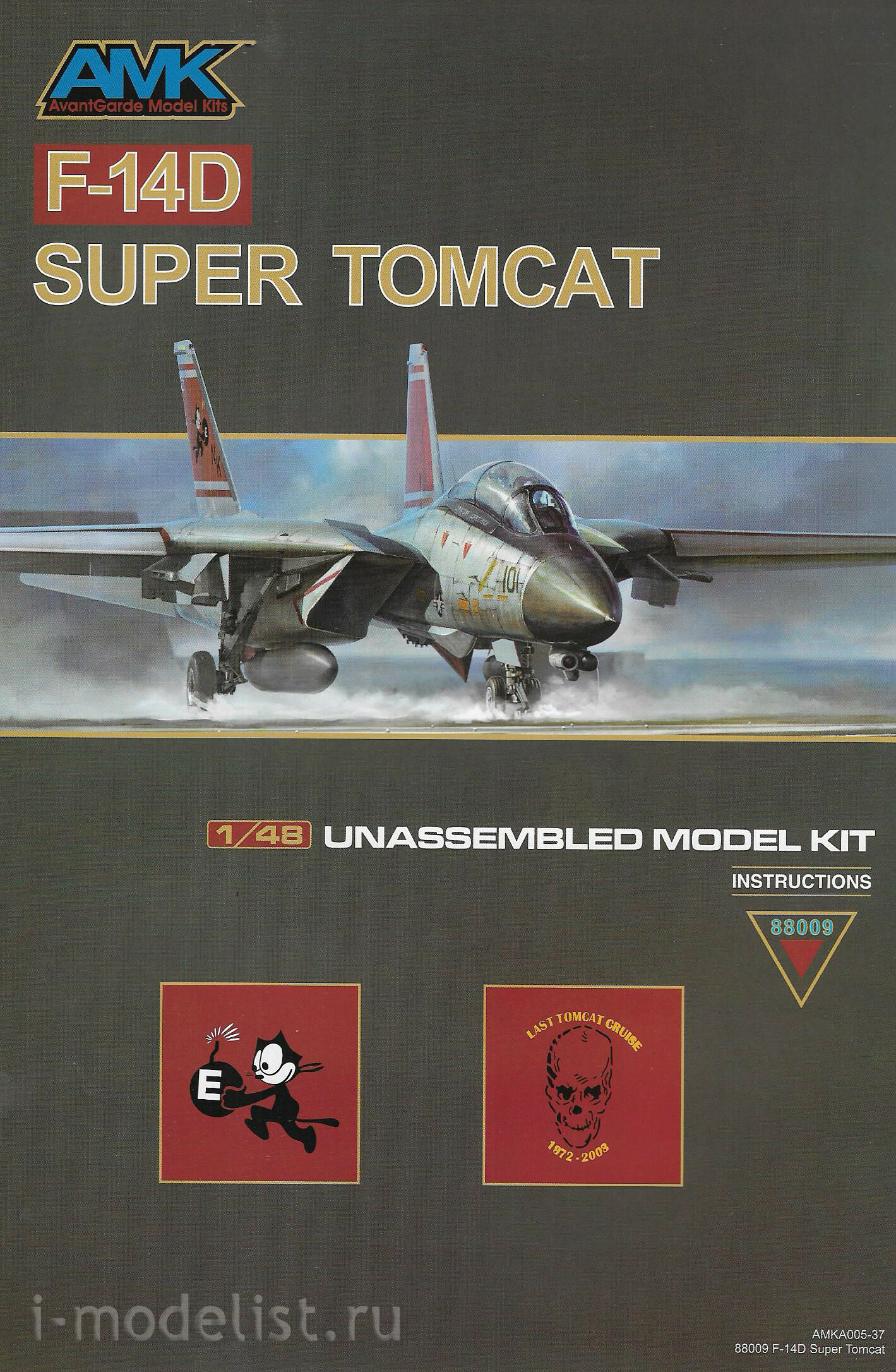 88009 AMK 1/48 Палубный истребитель-перехватчик F-14D Super Tomcat