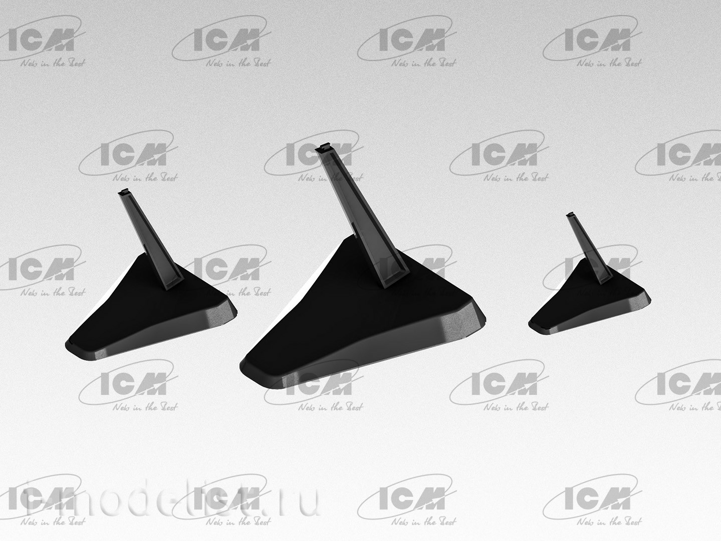 A002 ICM Подставки для моделей самолетов (Black Edition)