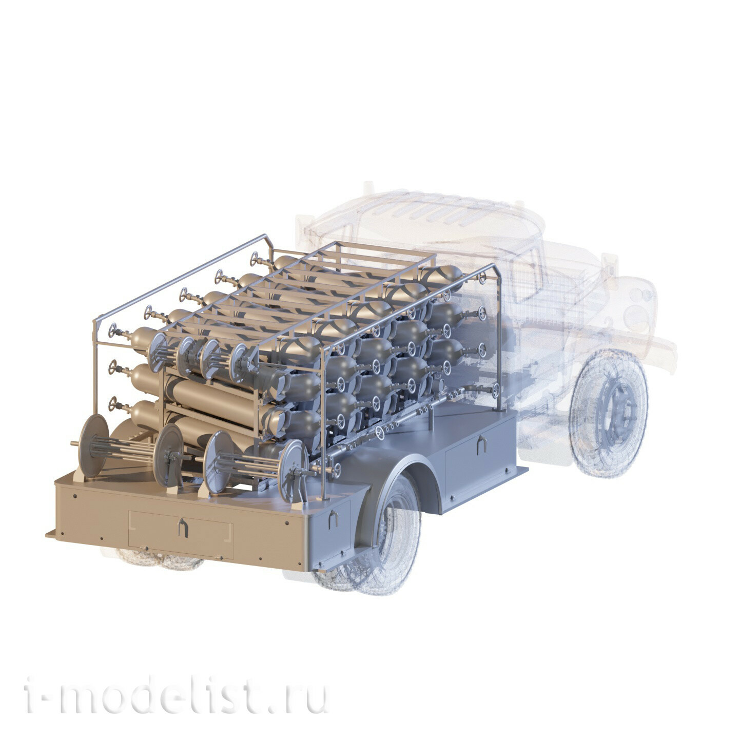 ММ35057 Моя модель 1/35 АУ-21 Автомобиль углекислотного тушения на базе грузового автомобиля 130