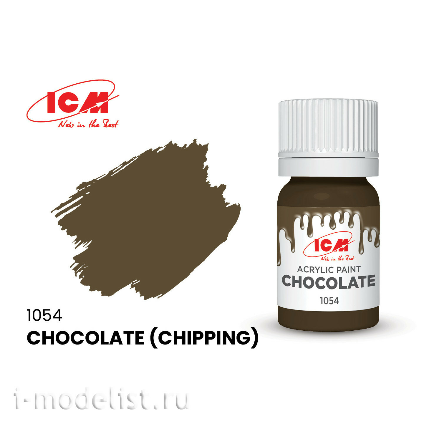 C1054 ICM Краска для творчества, 12 мл, цвет Шоколадный (Chocolate (Chipping))																