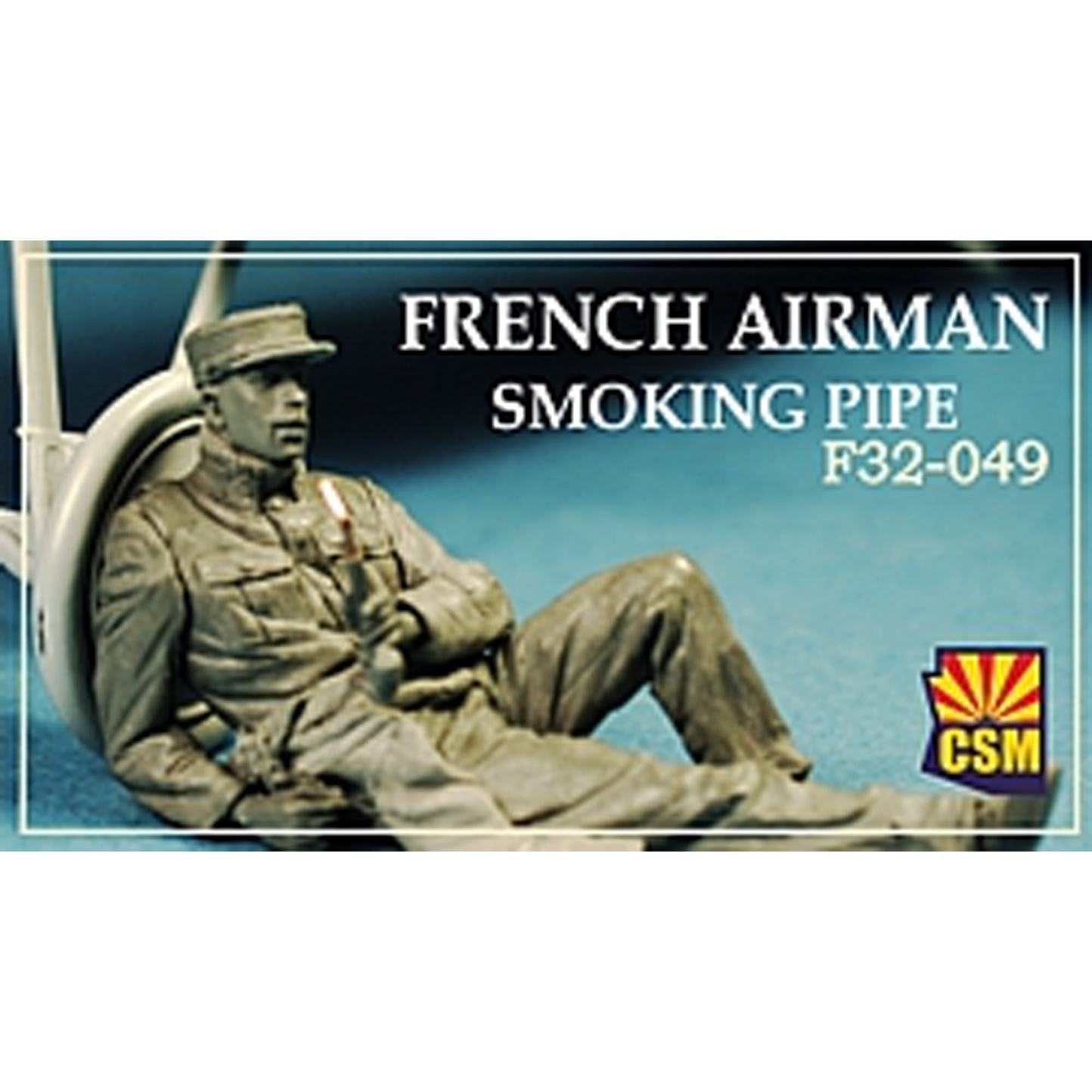 F32-049 Copper State Models 1/32 Французский лётчик, курящий трубку